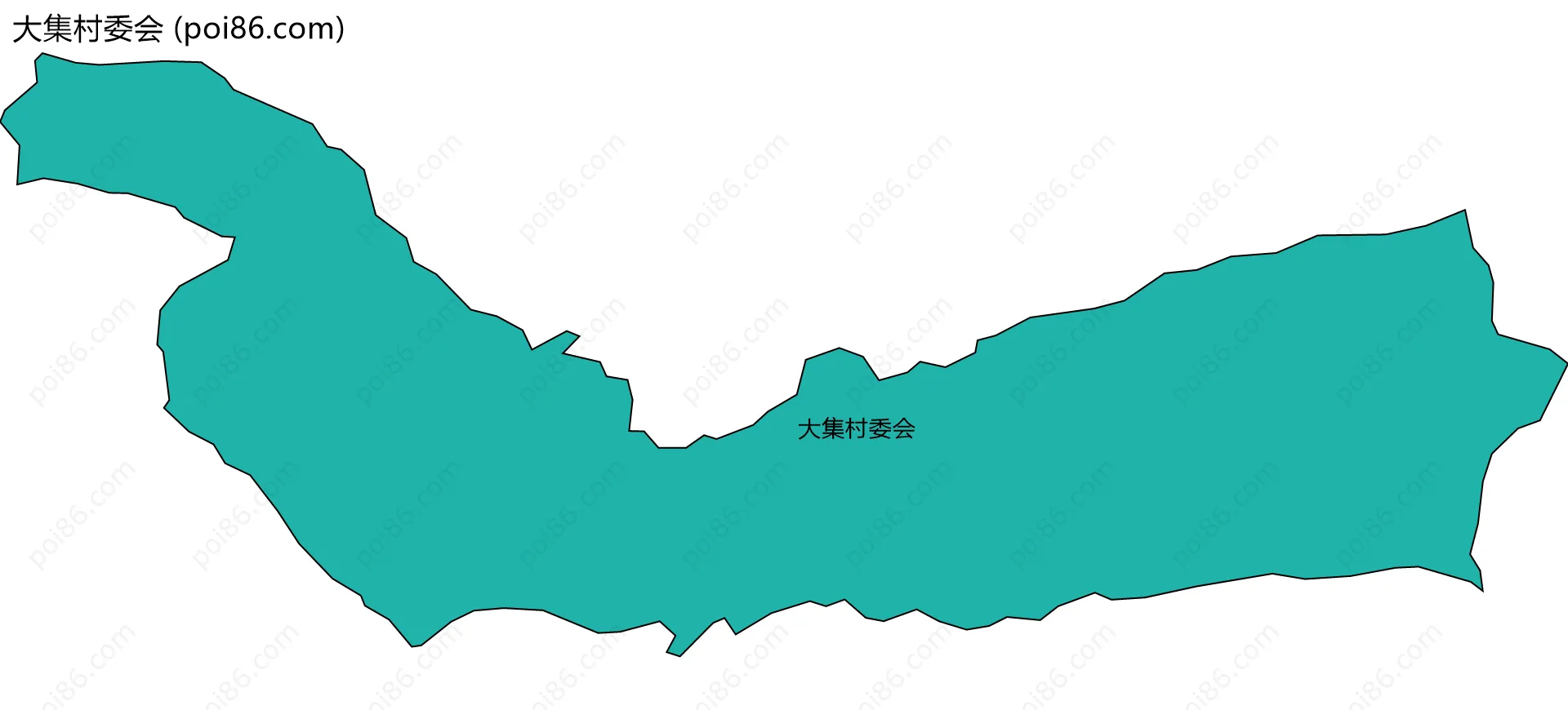 大集村委会边界地图