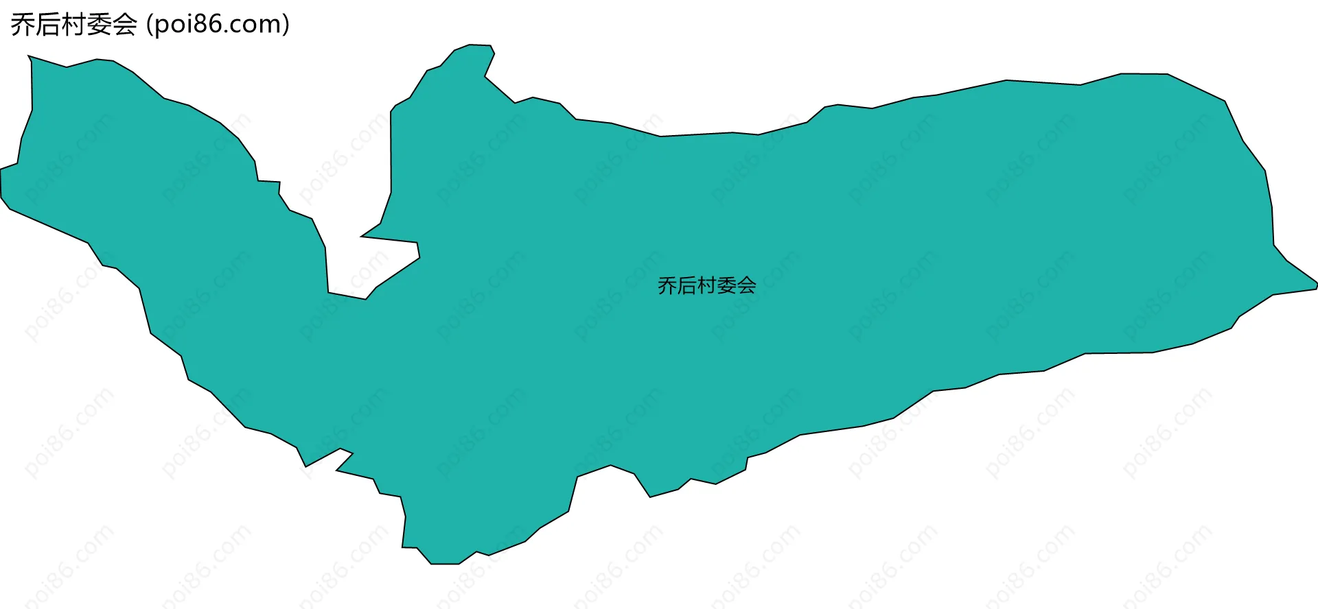 乔后村委会边界地图