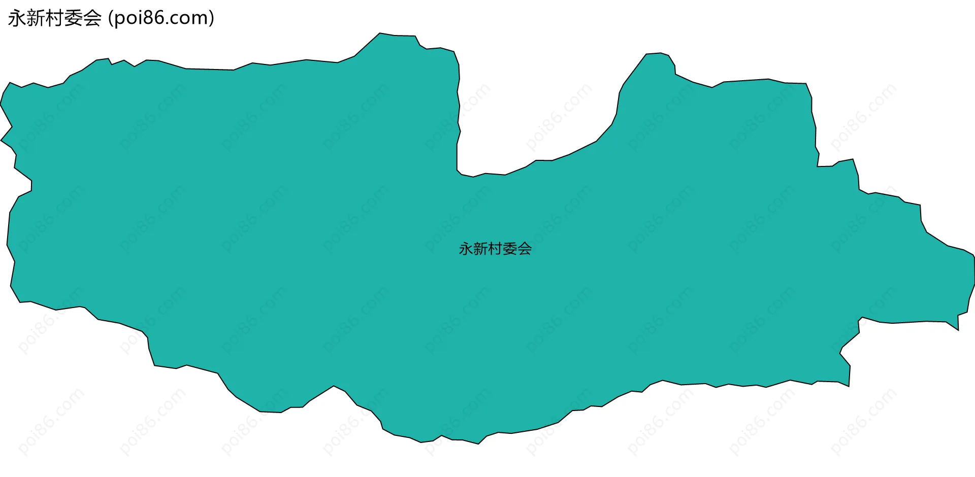 永新村委会边界地图