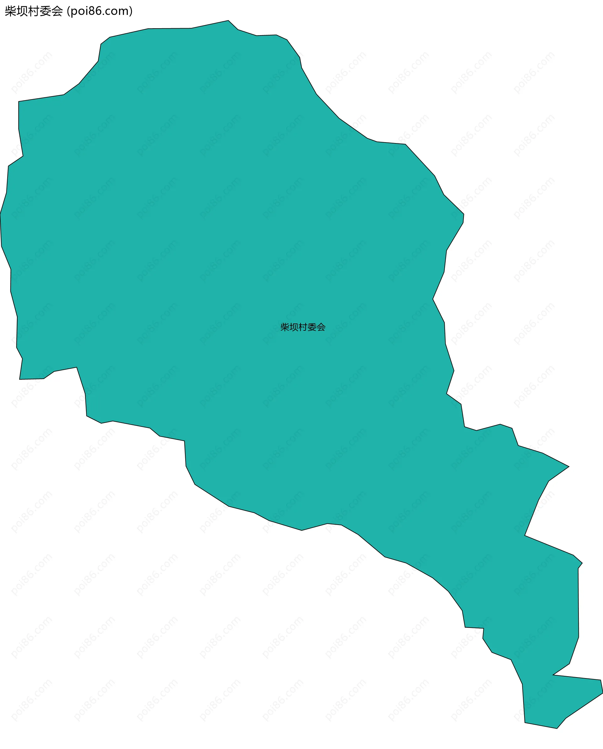 柴坝村委会边界地图