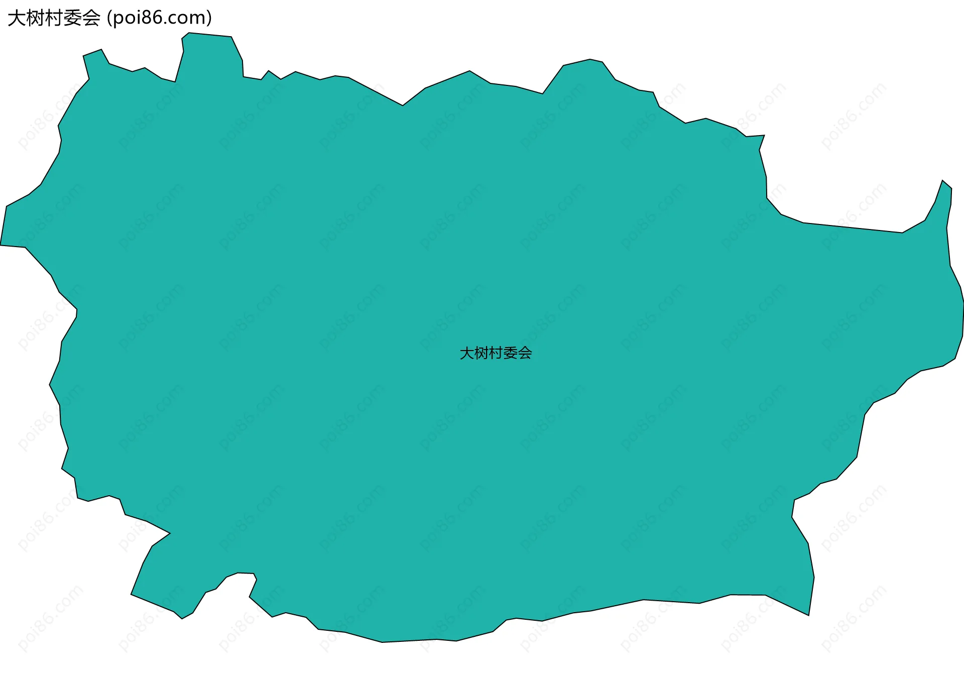 大树村委会边界地图