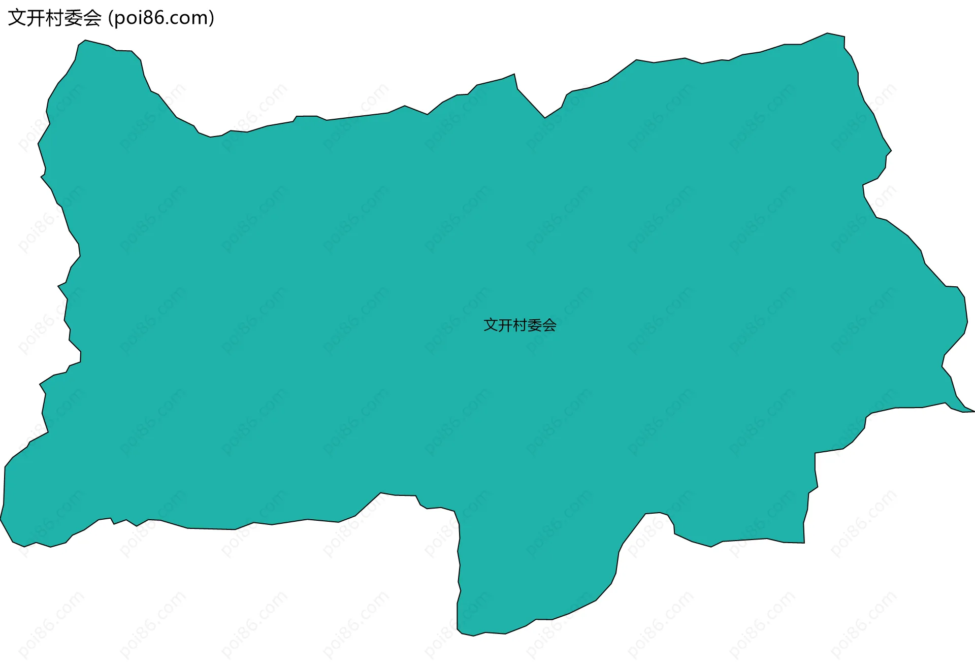 文开村委会边界地图