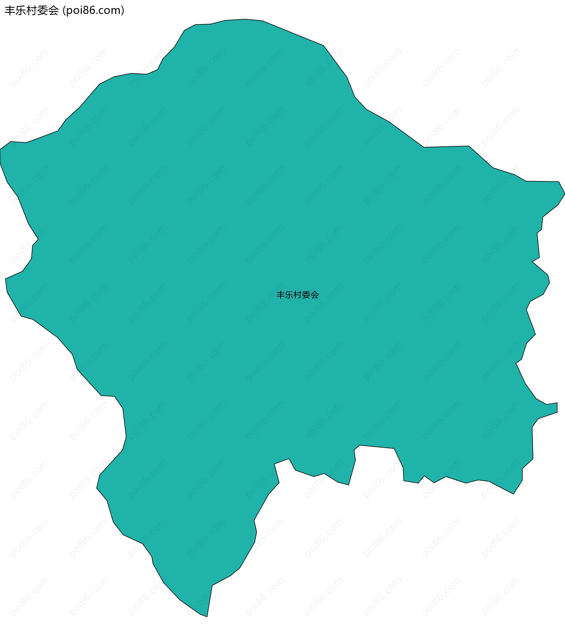 丰乐村委会边界地图