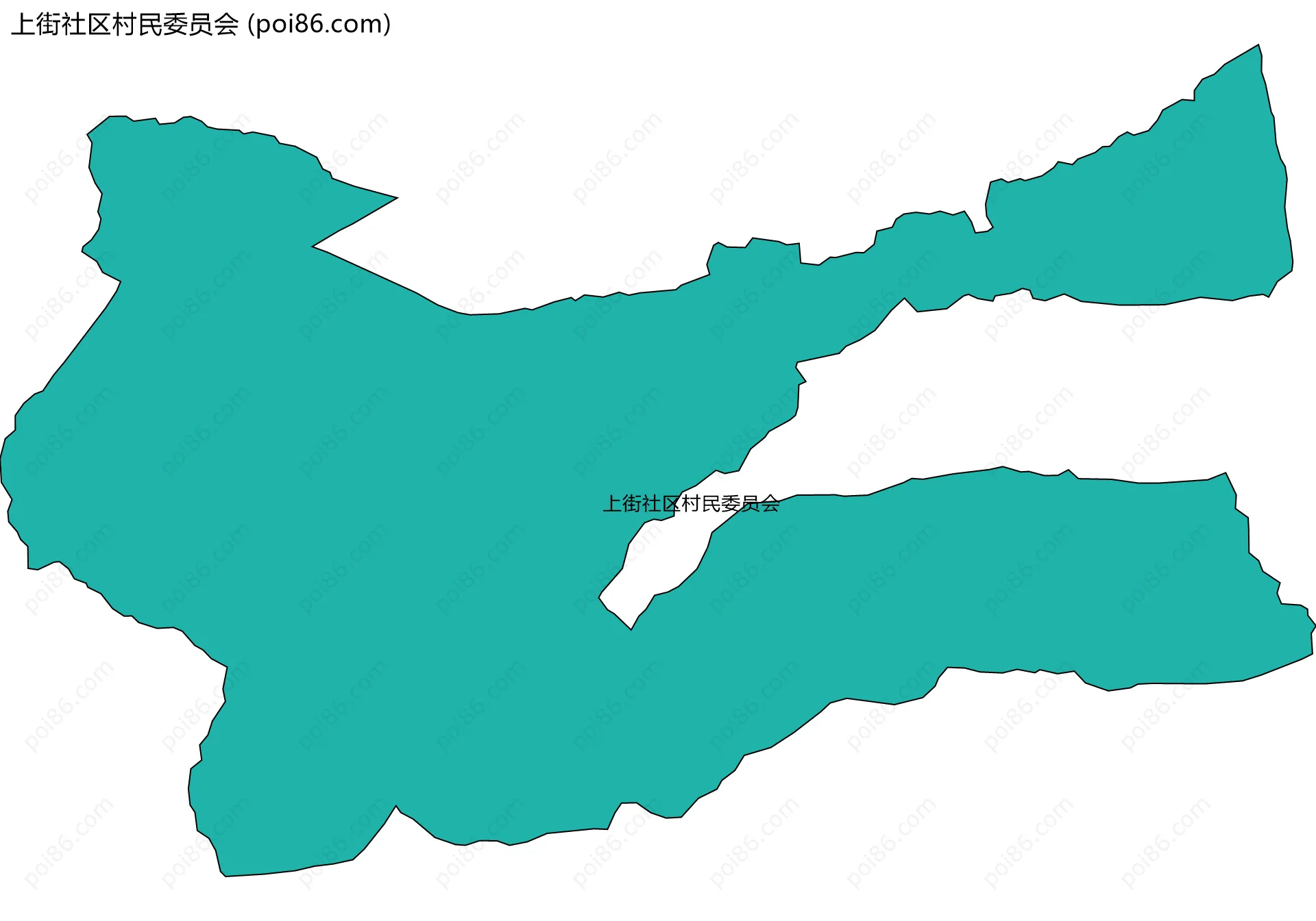 上街社区村民委员会边界地图