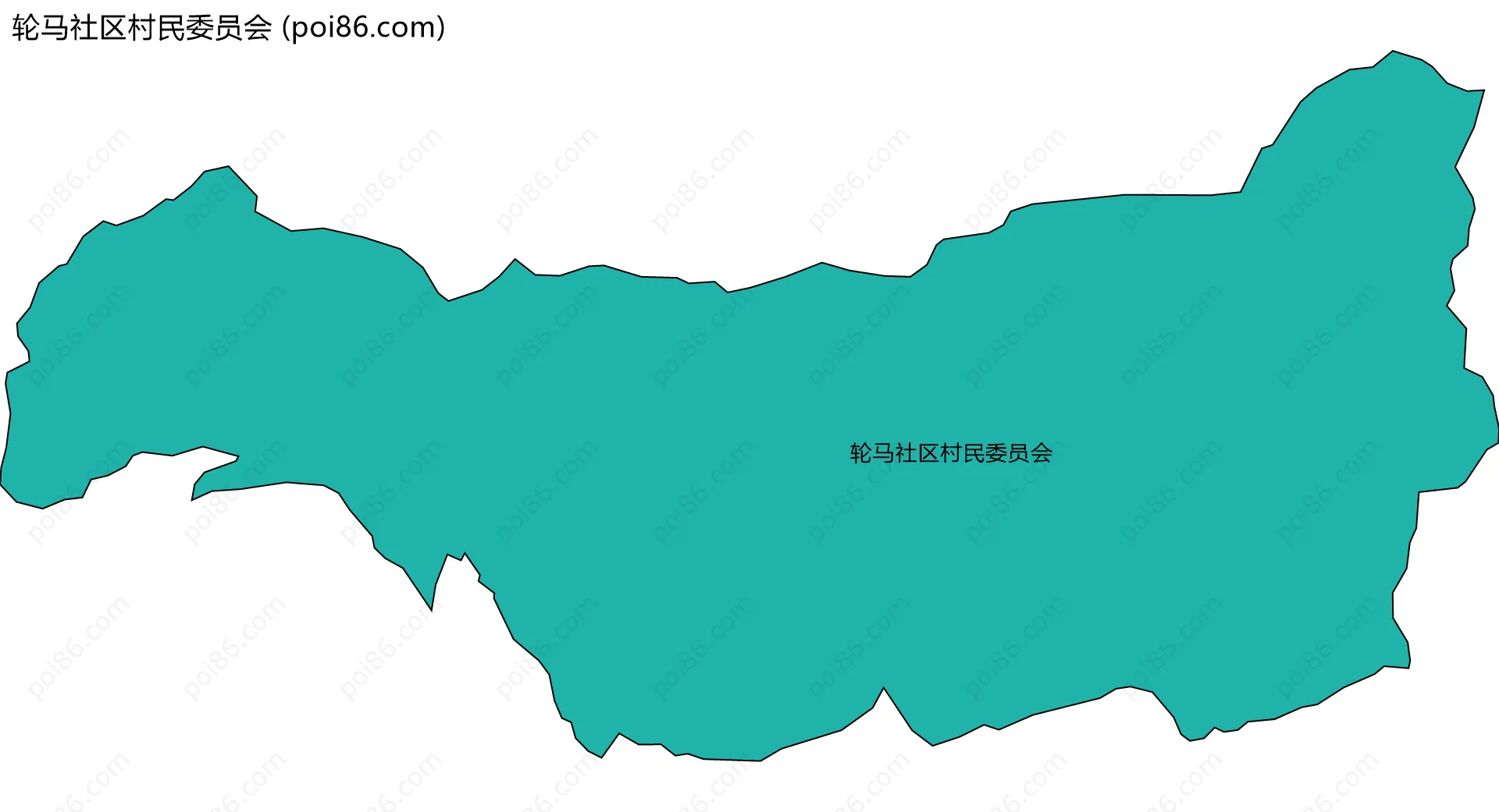 轮马社区村民委员会边界地图