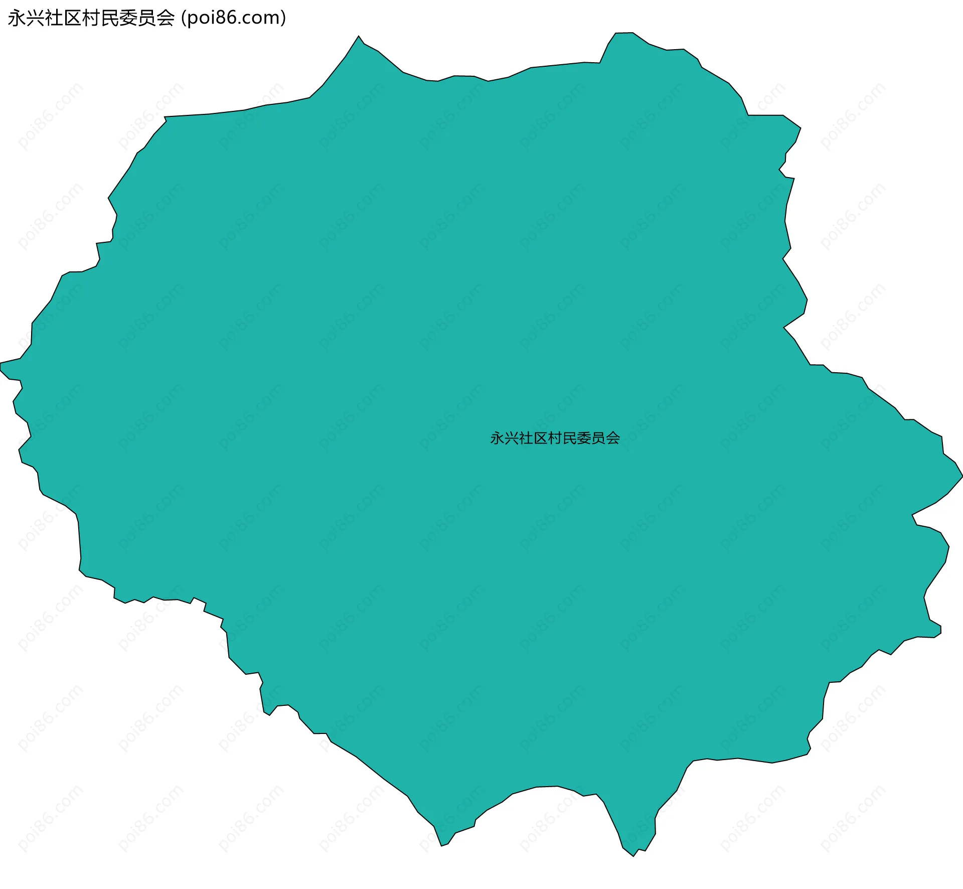 永兴社区村民委员会边界地图