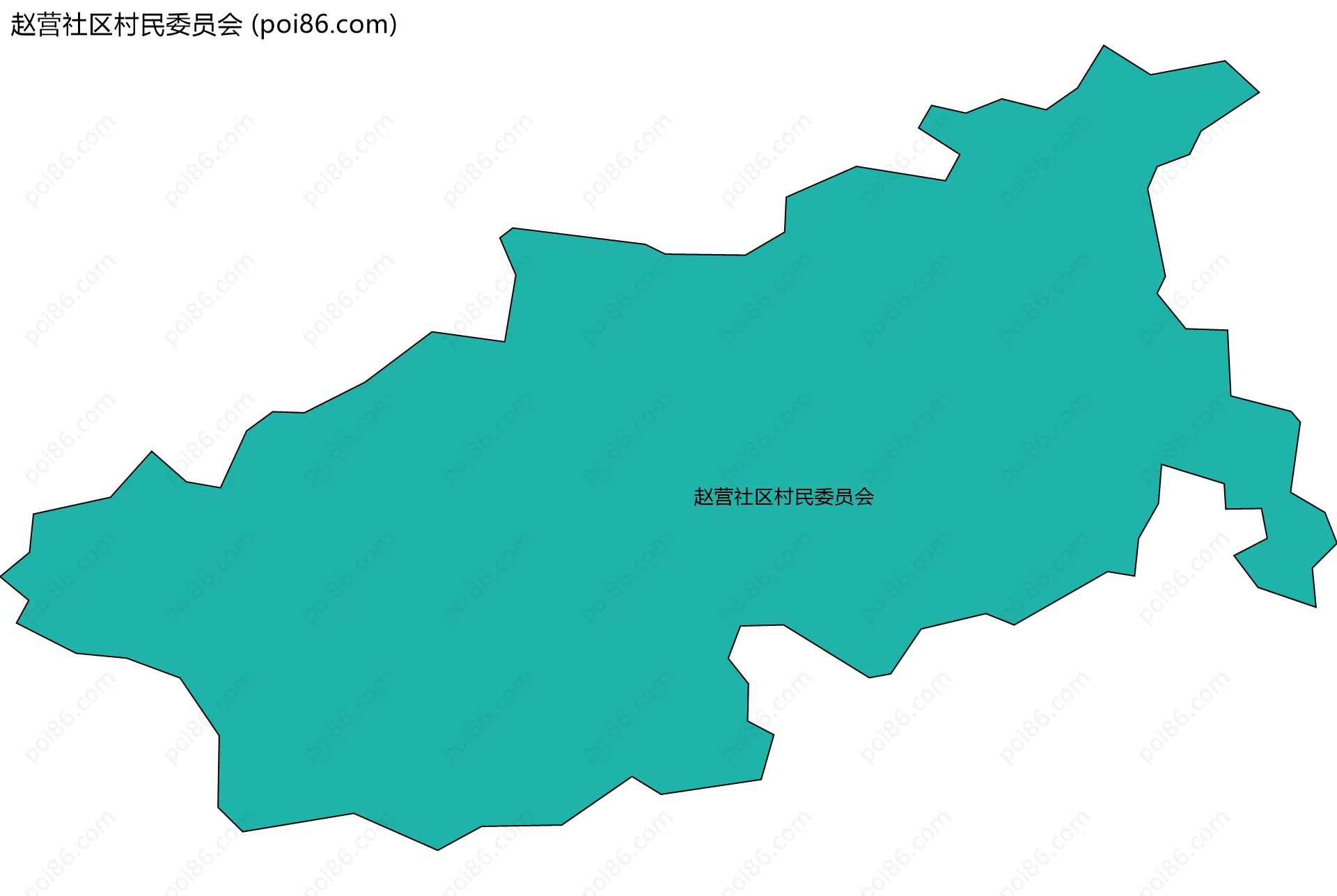 赵营社区村民委员会边界地图