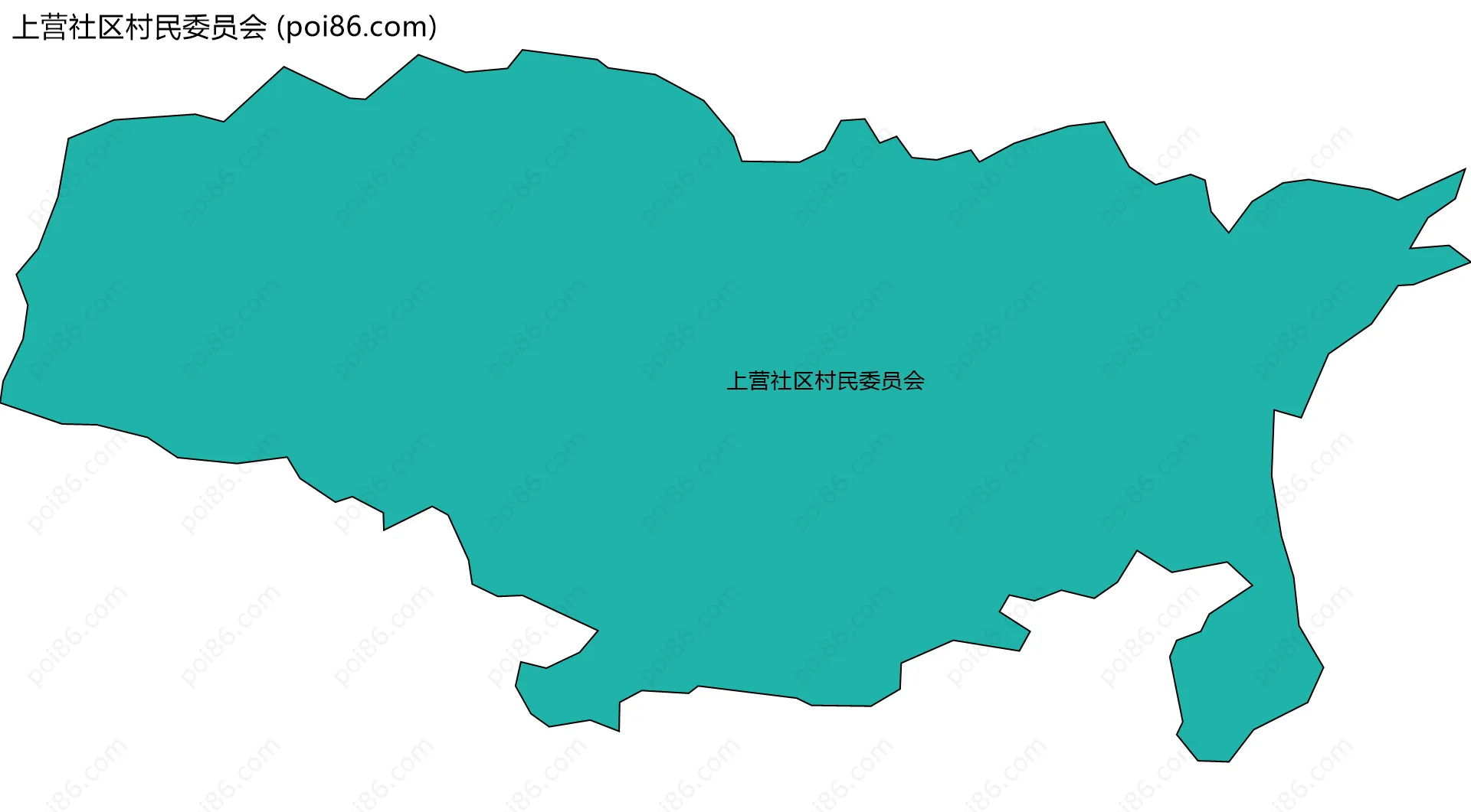 上营社区村民委员会边界地图