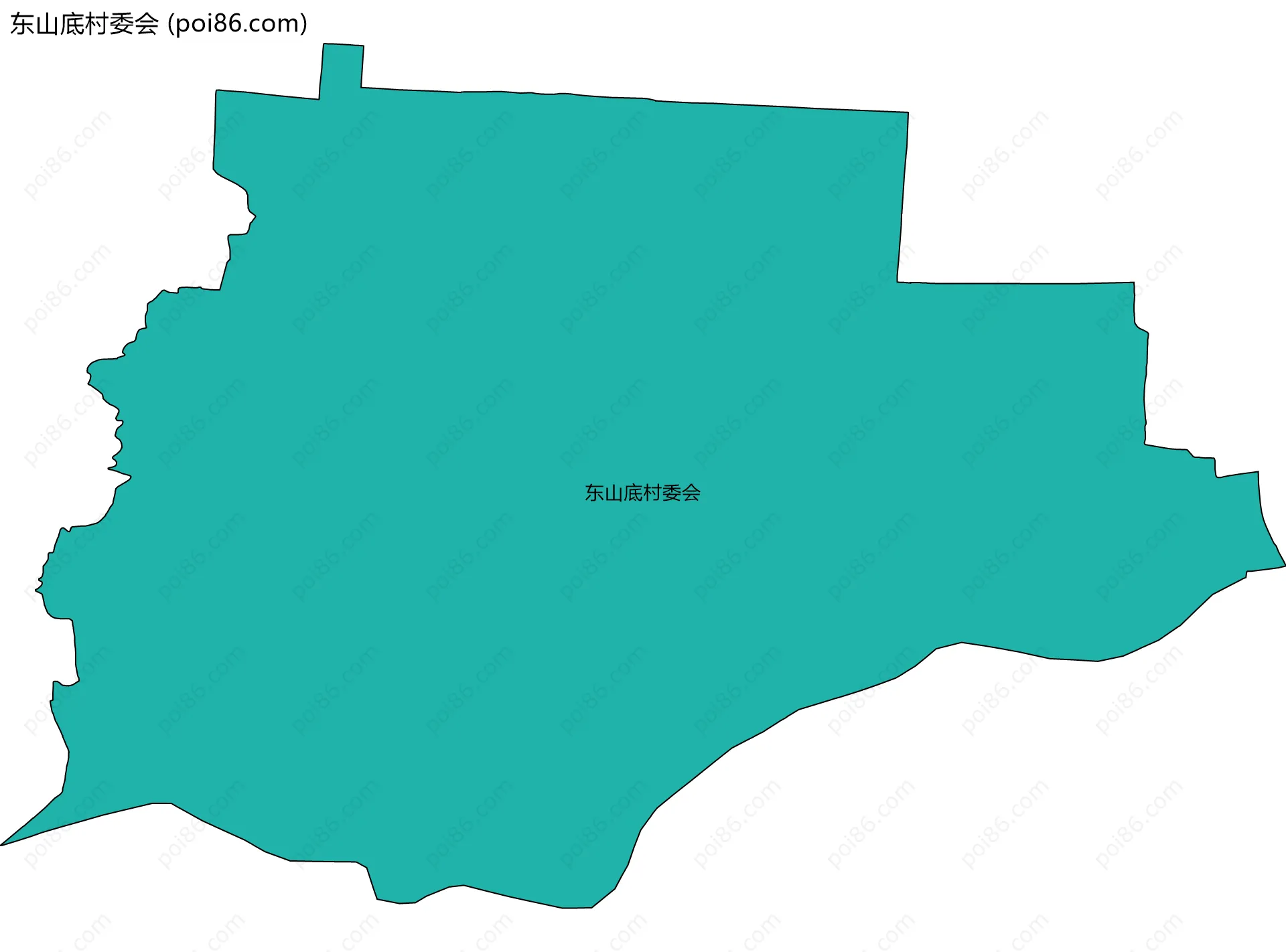 东山底村委会边界地图