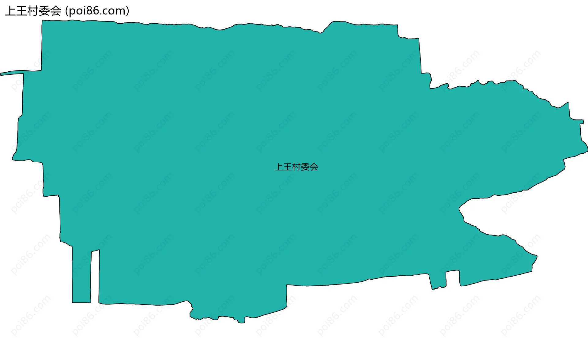 上王村委会边界地图