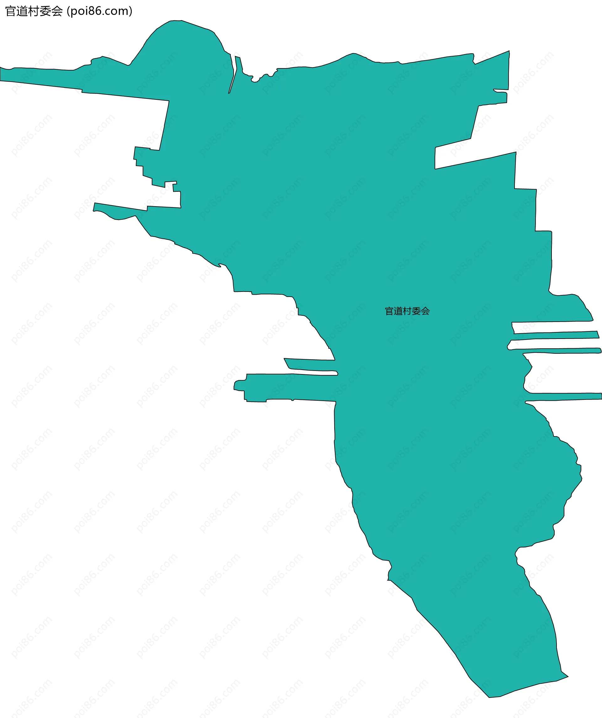 官道村委会边界地图