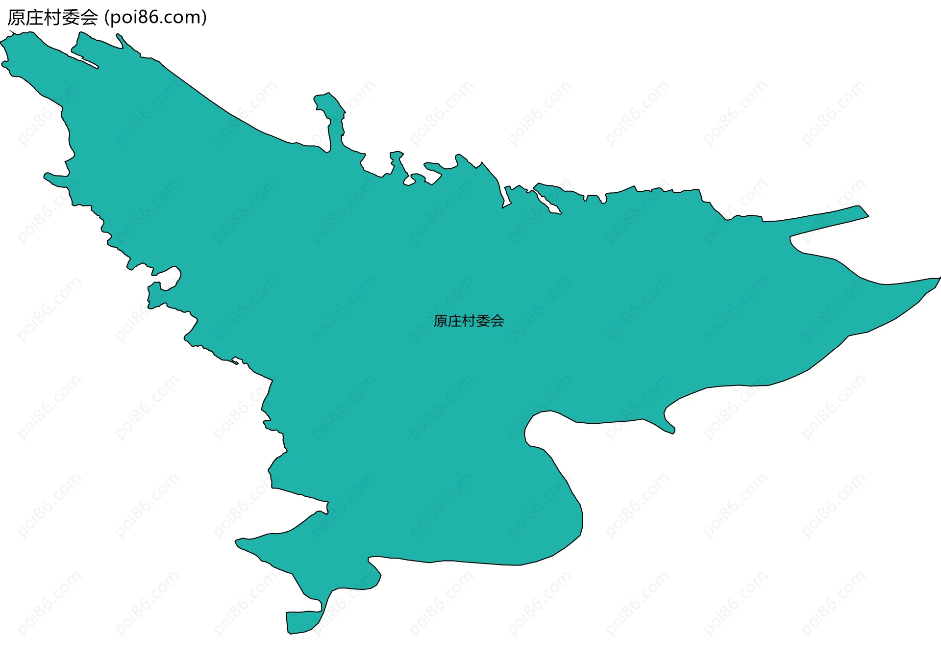 原庄村委会边界地图