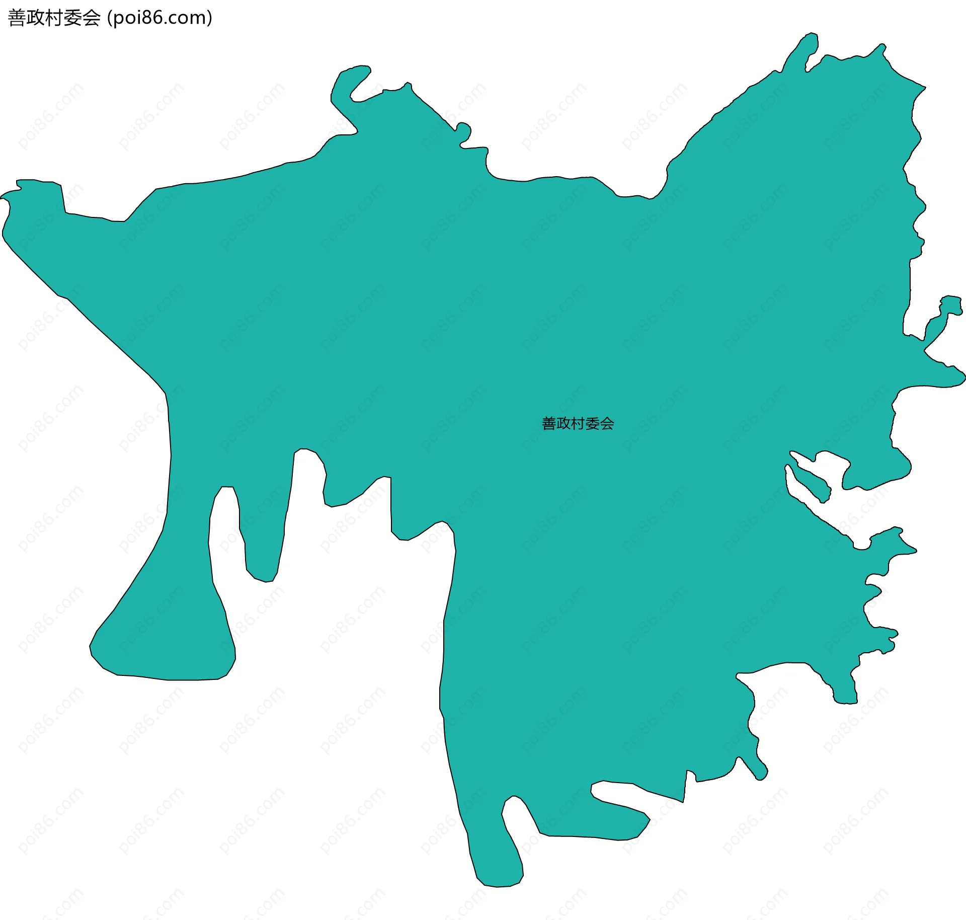 善政村委会边界地图