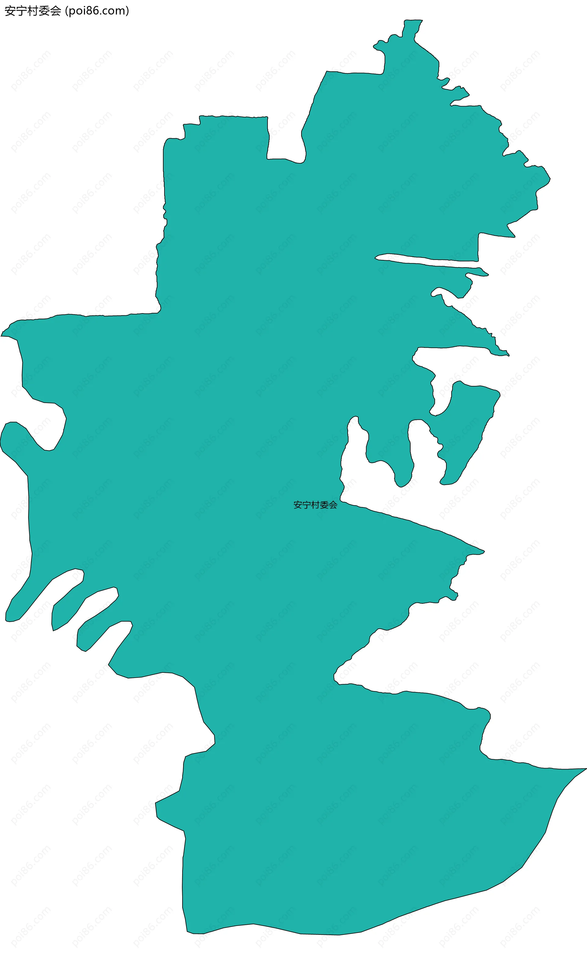 安宁村委会边界地图