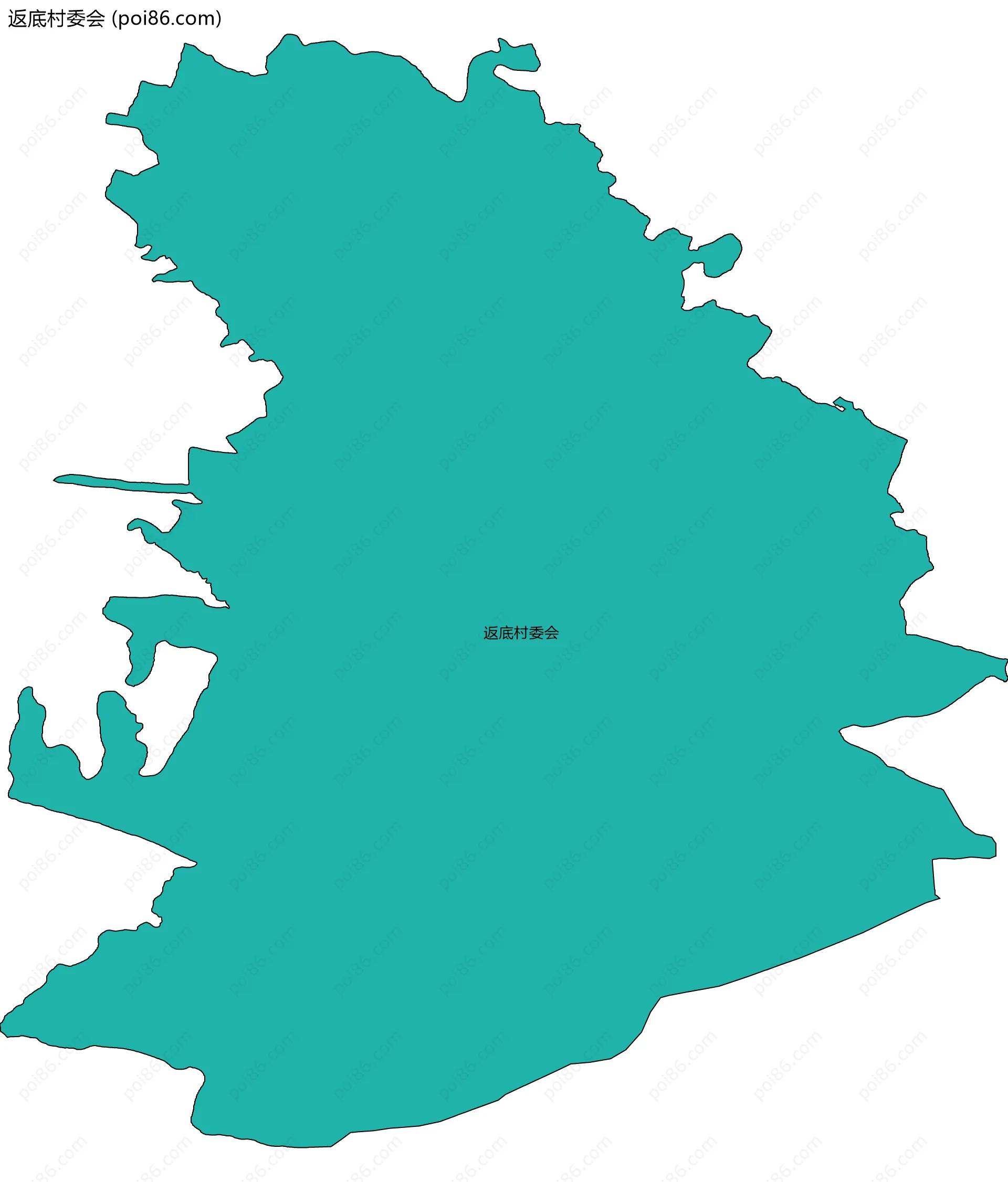 返底村委会边界地图