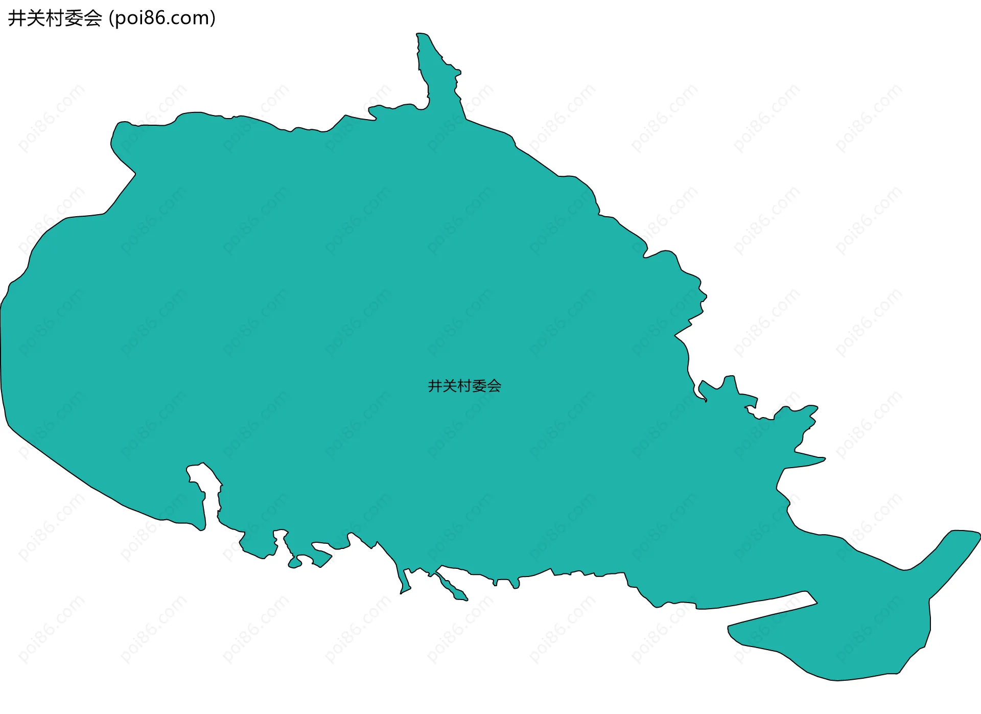 井关村委会边界地图