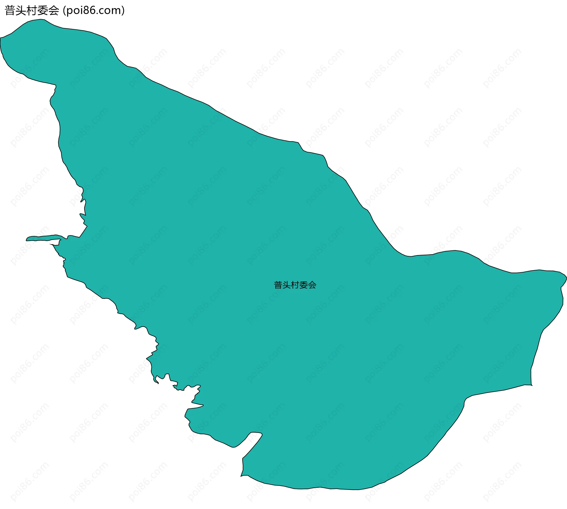 普头村委会边界地图