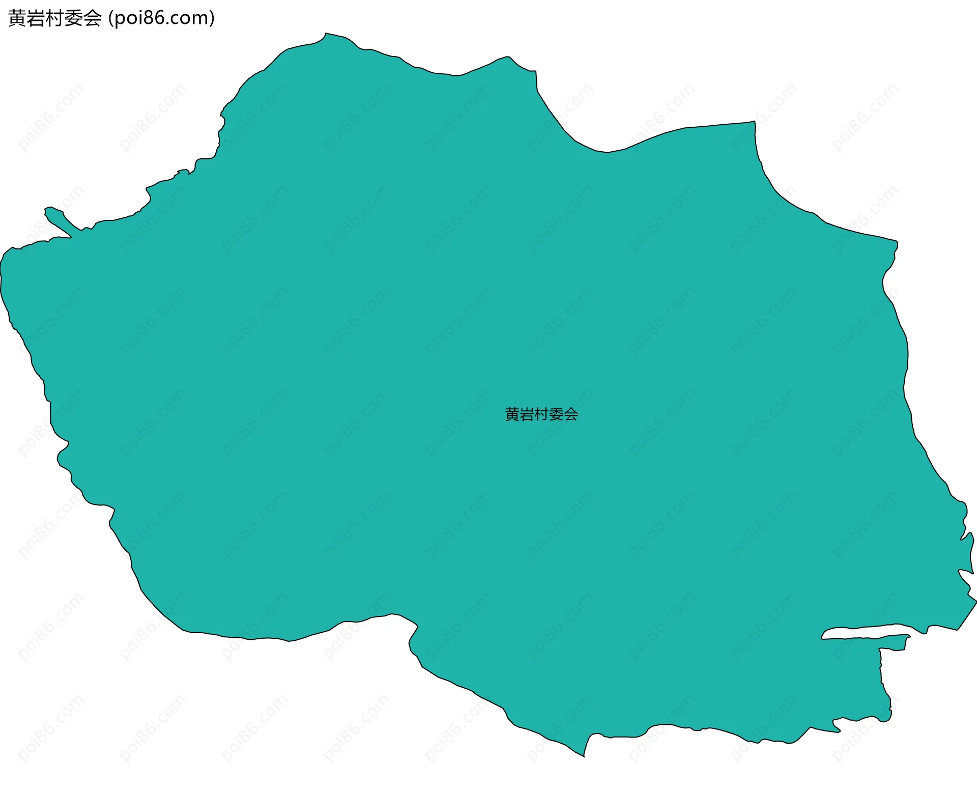 黄岩村委会边界地图