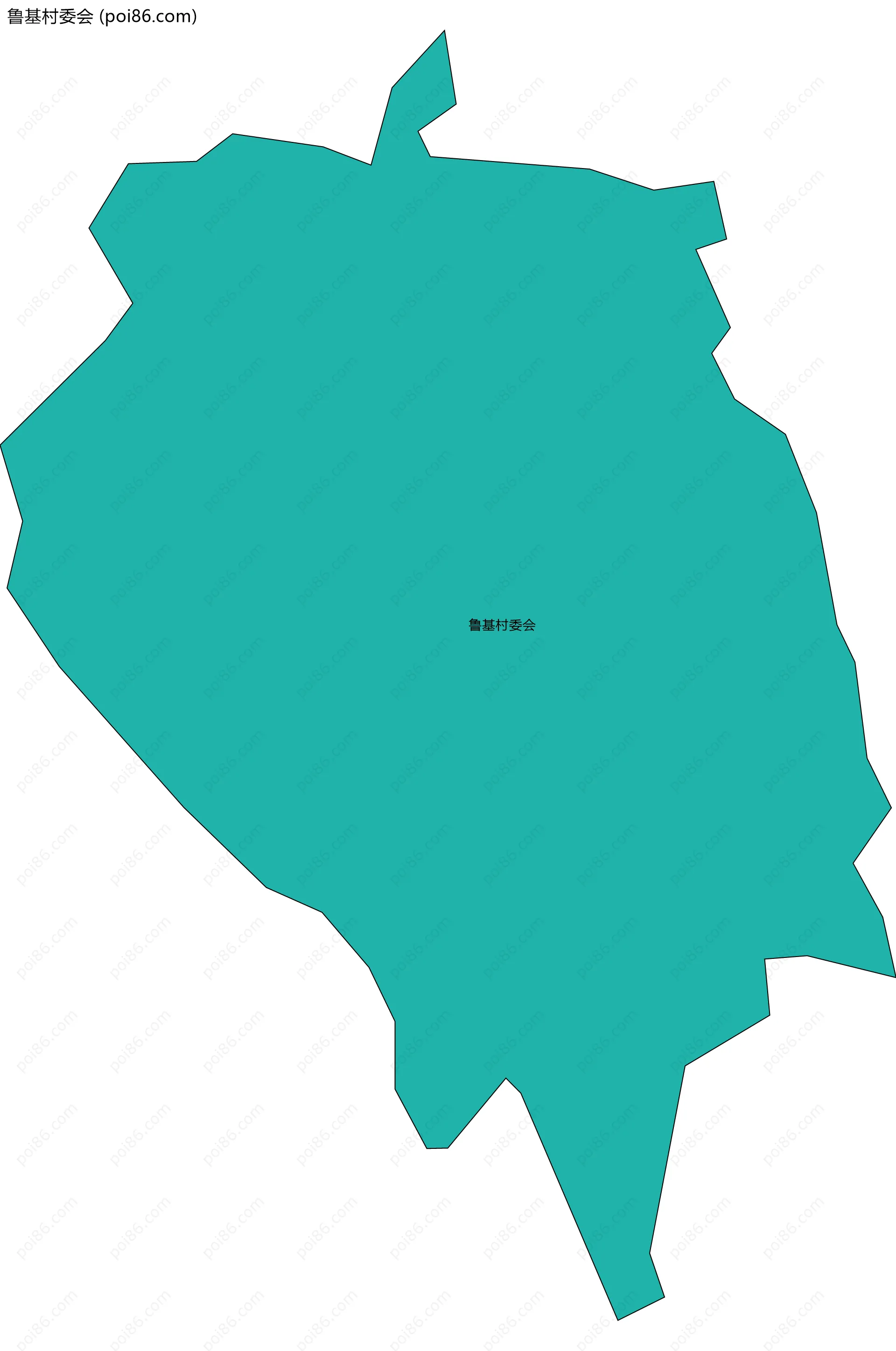 鲁基村委会边界地图