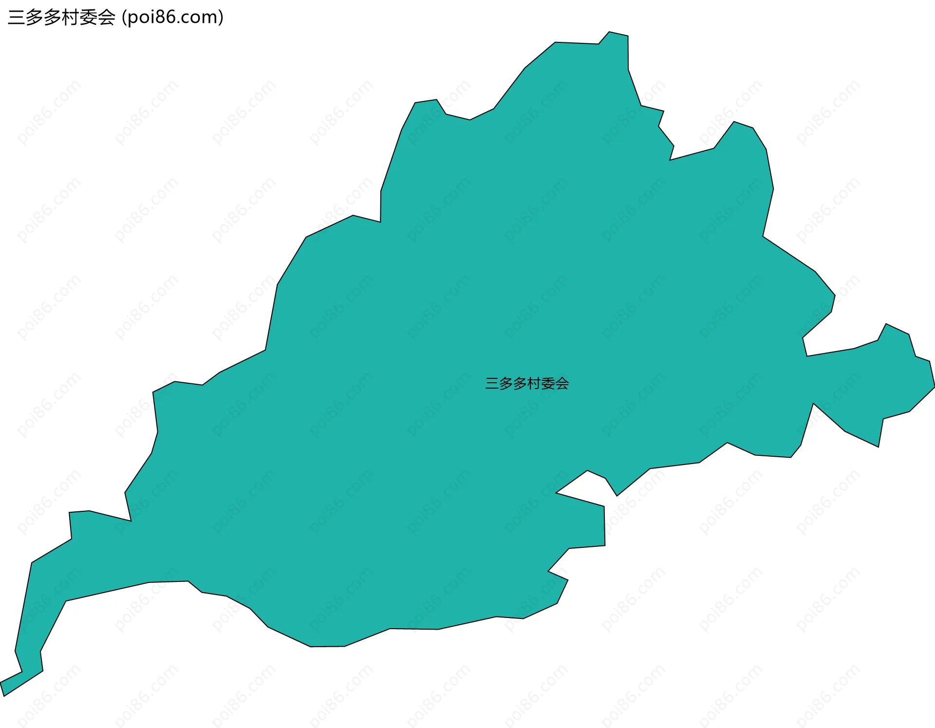 三多多村委会边界地图