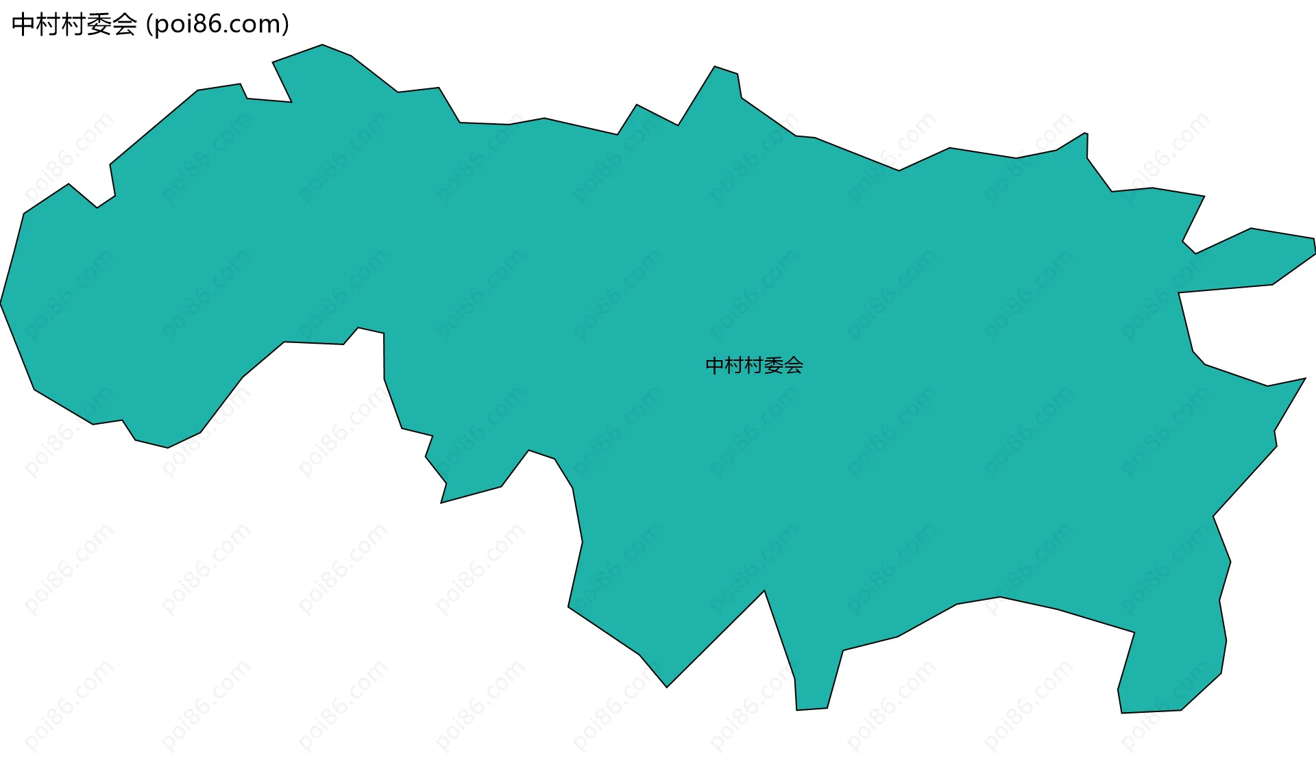 中村村委会边界地图