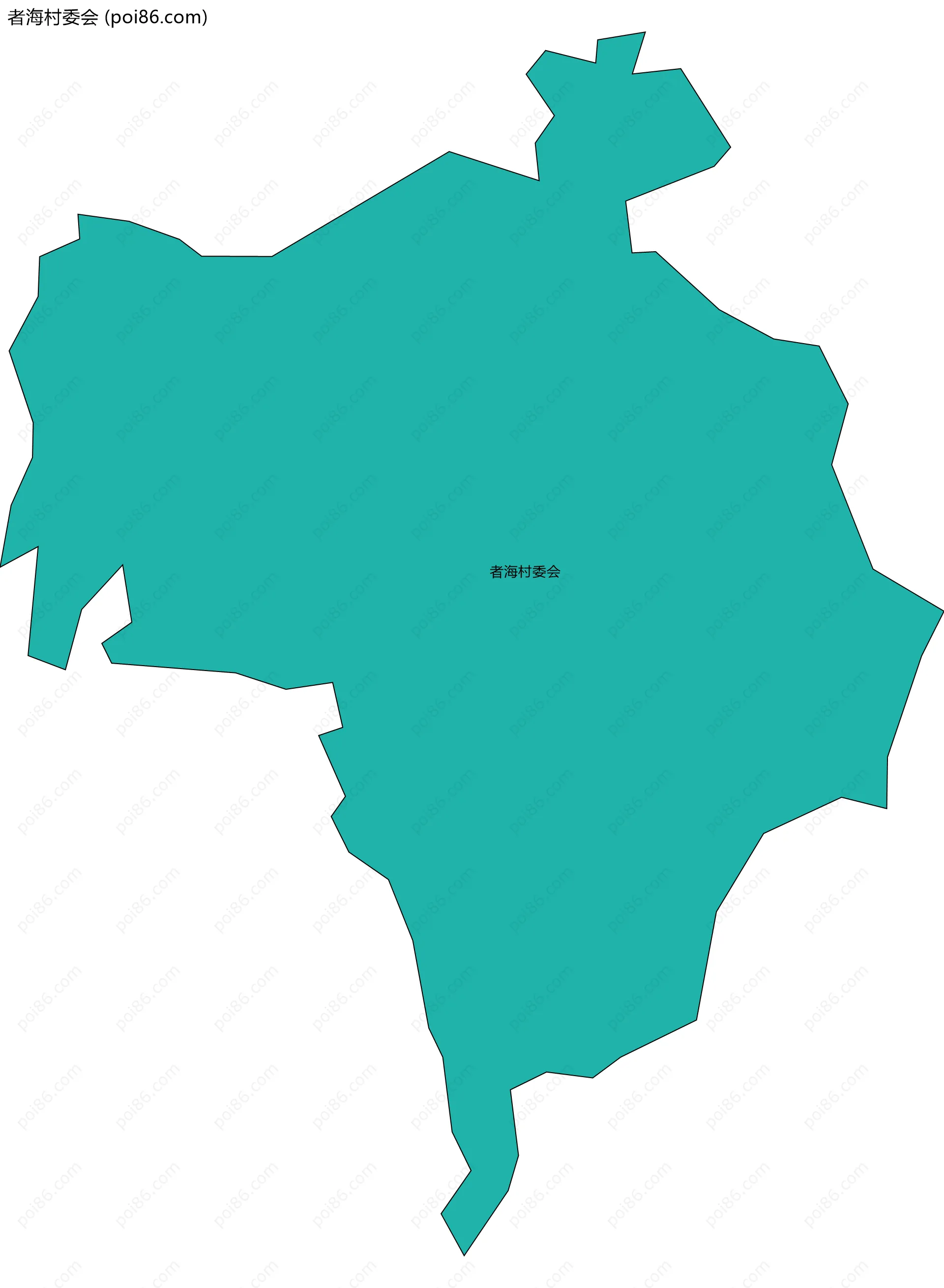 者海村委会边界地图