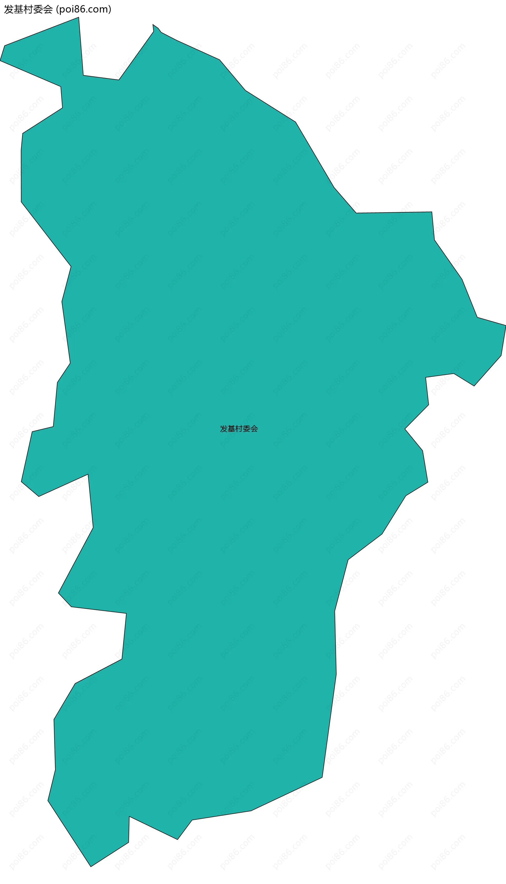 发基村委会边界地图