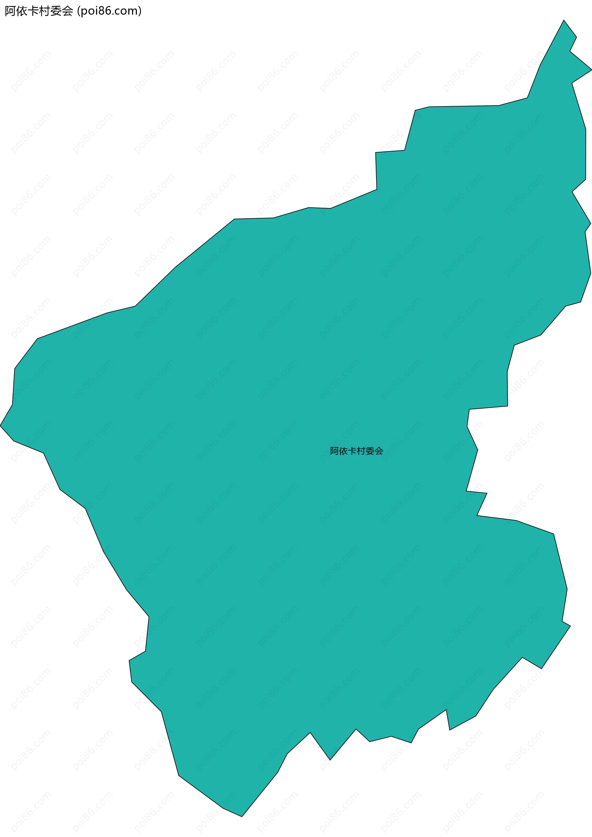 阿依卡村委会边界地图