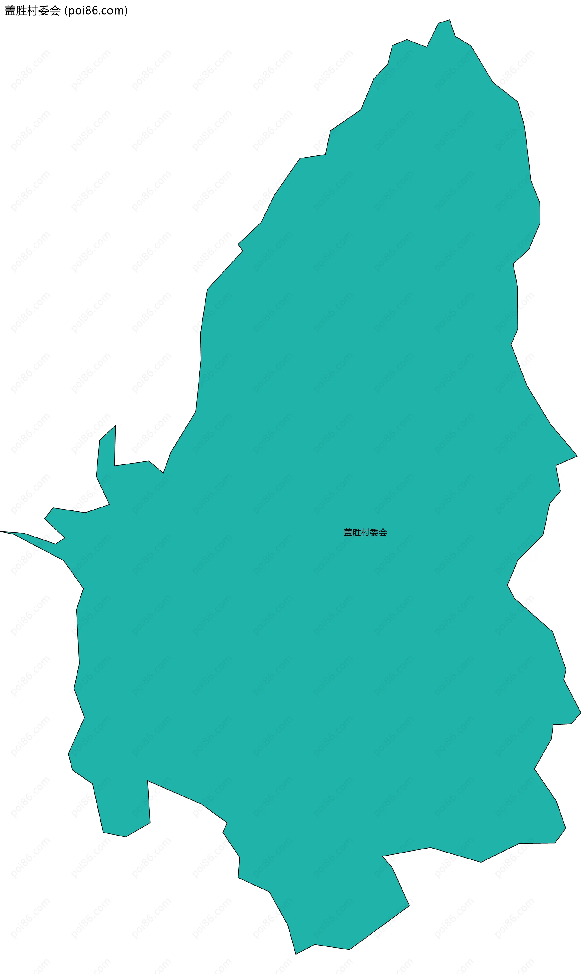 盖胜村委会边界地图