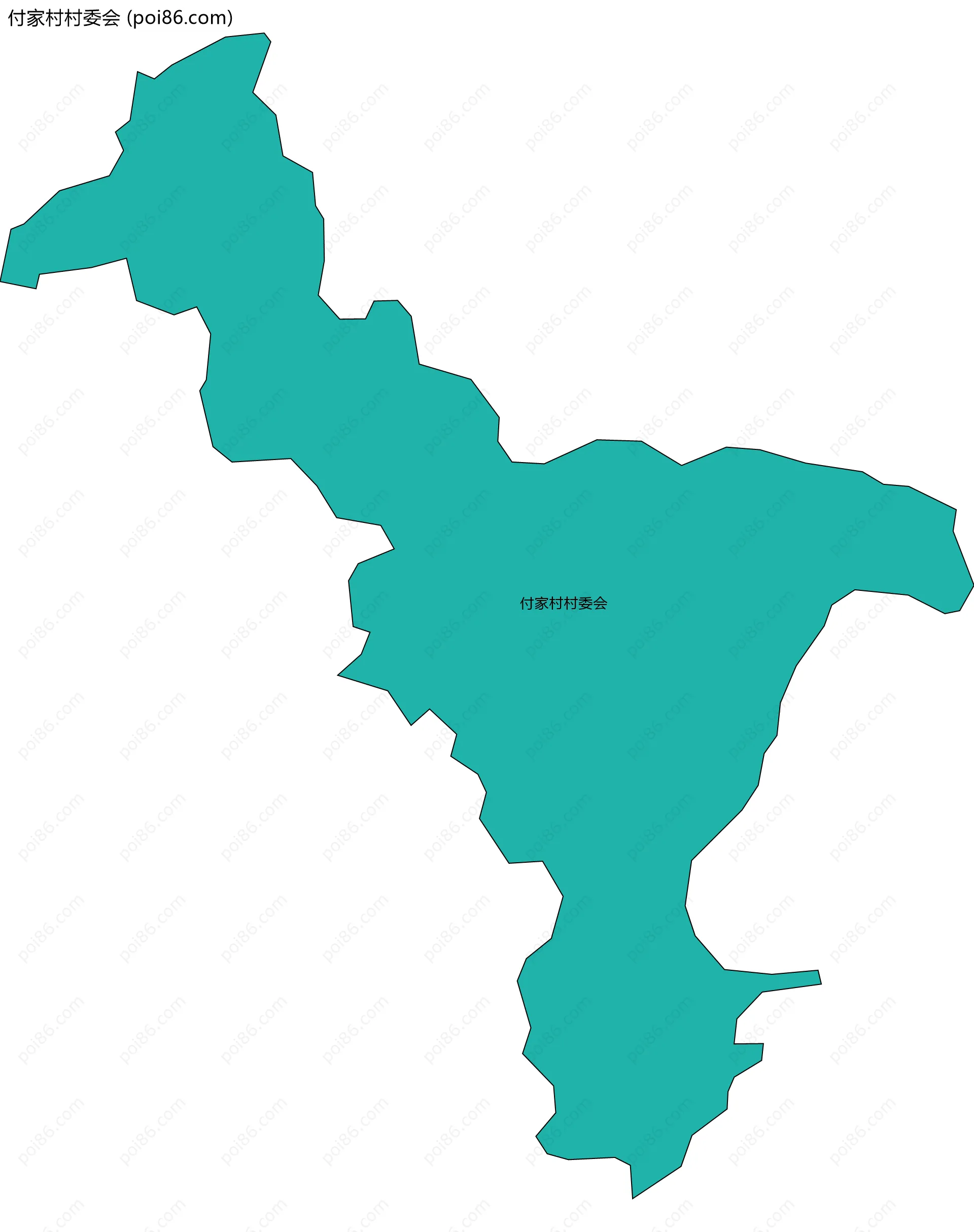 付家村村委会边界地图