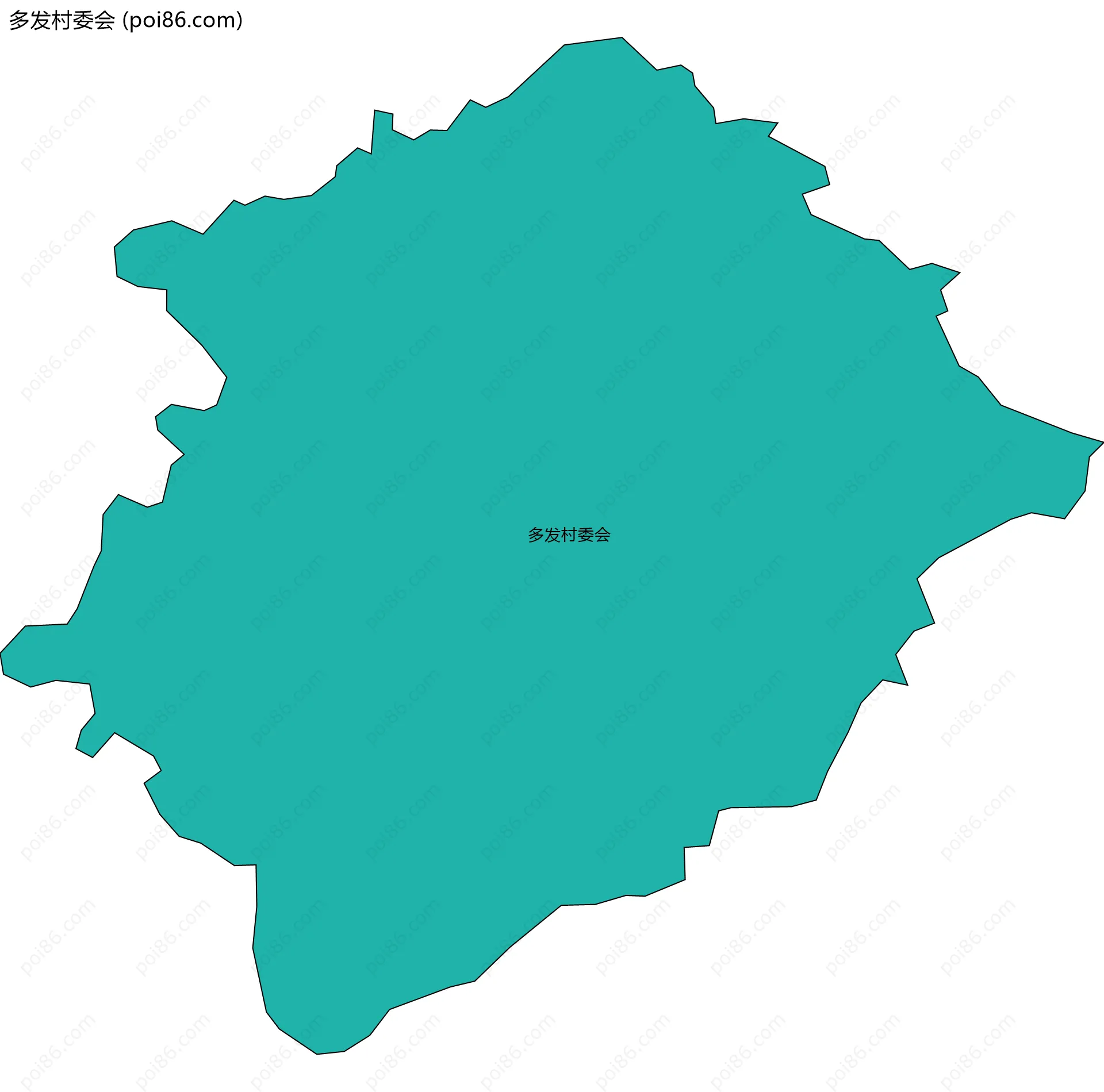 多发村委会边界地图