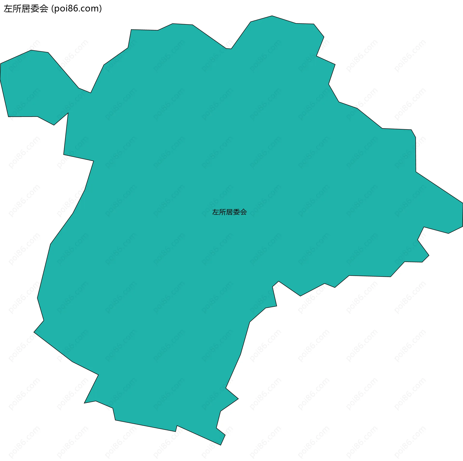 左所居委会边界地图