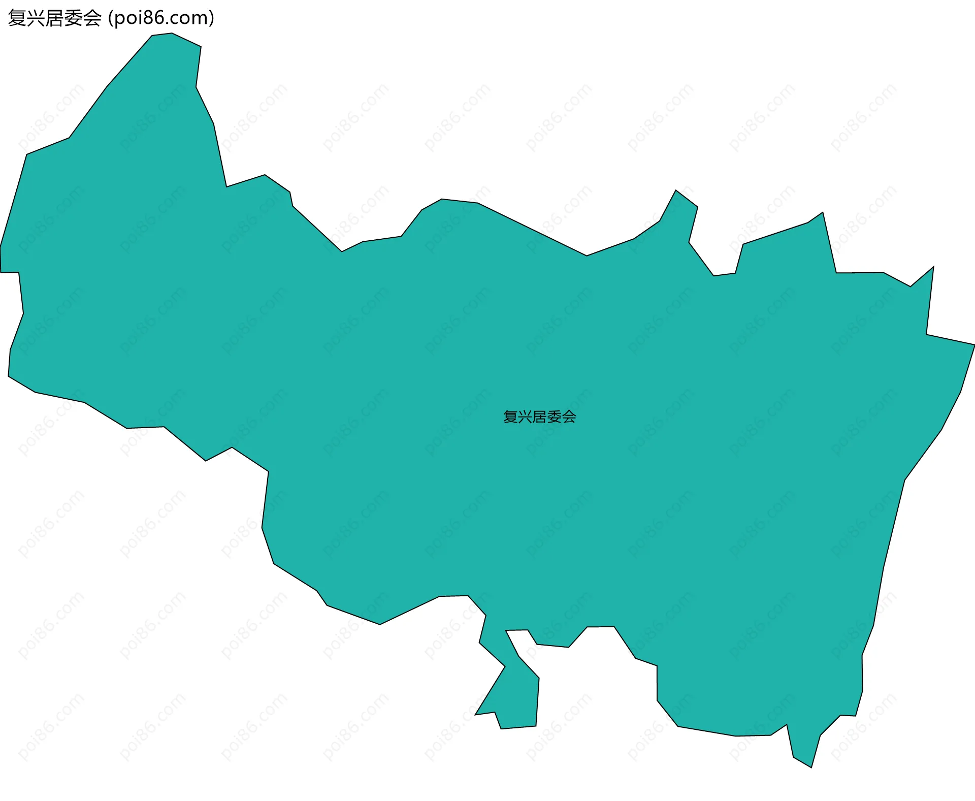 复兴居委会边界地图