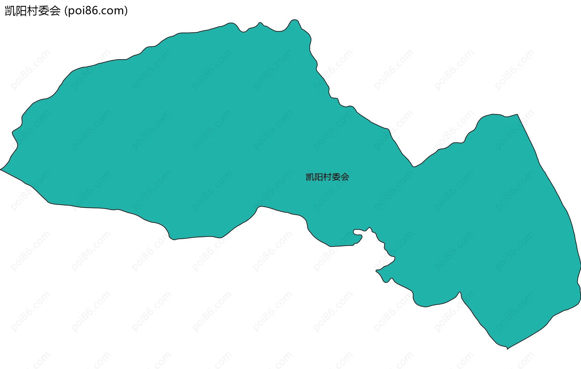 凯阳村委会边界地图