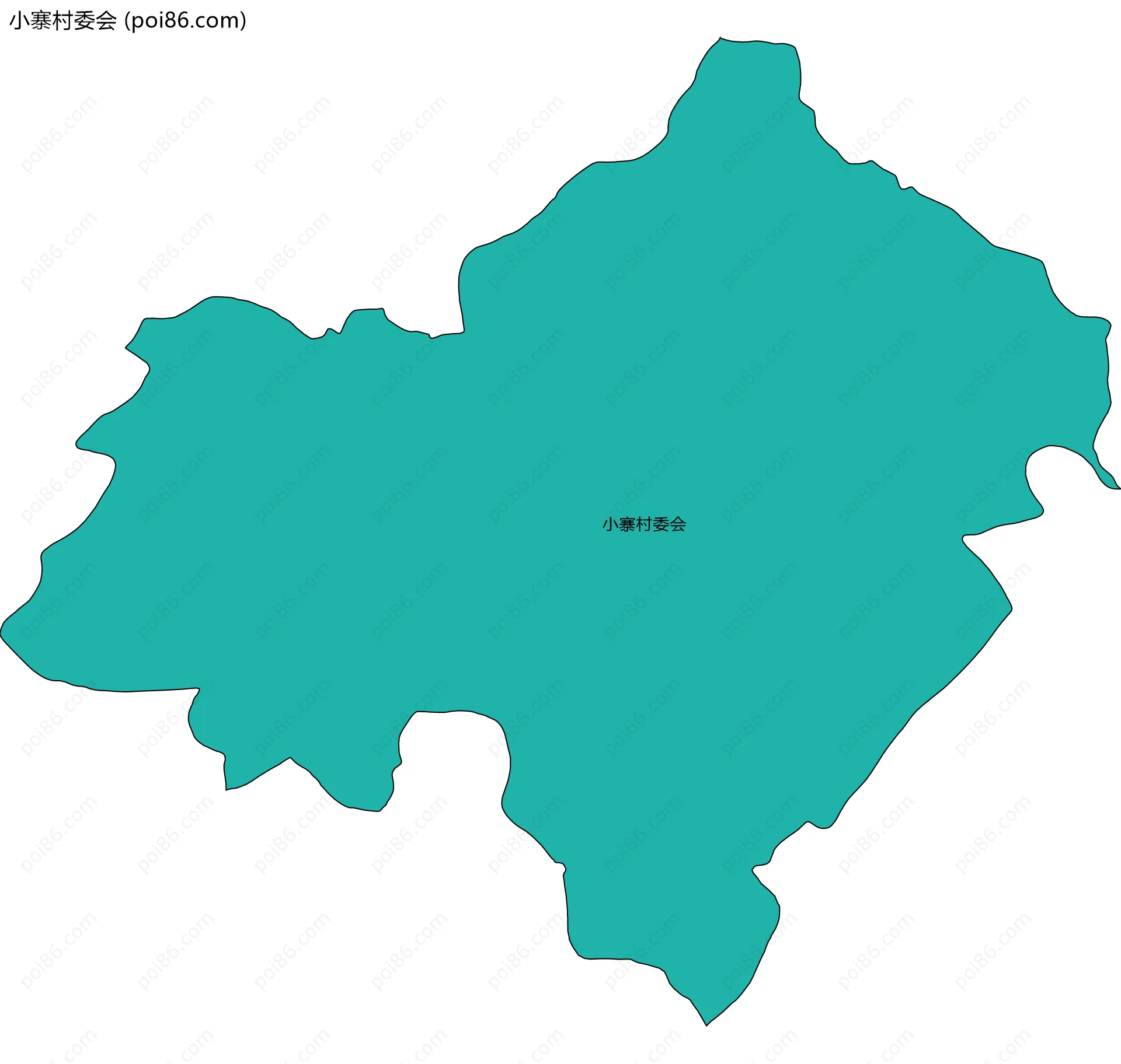 小寨村委会边界地图