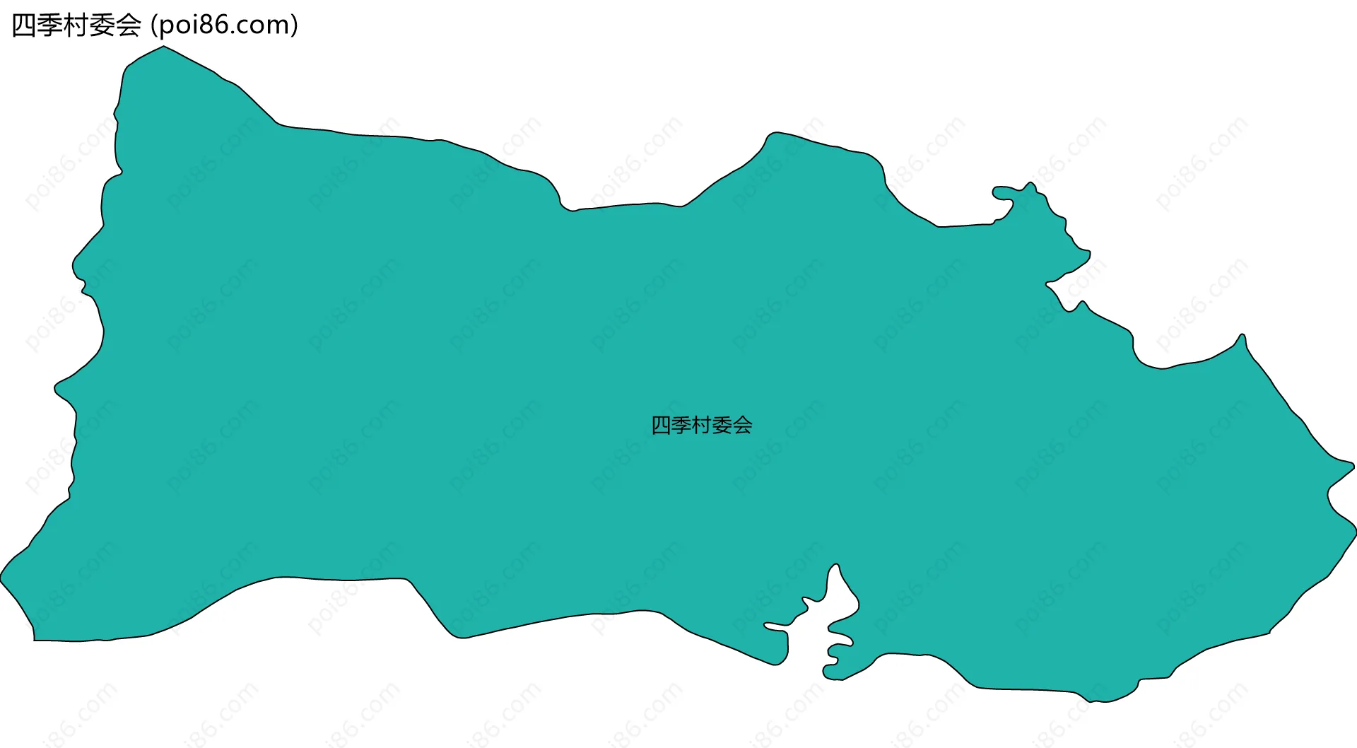 四季村委会边界地图