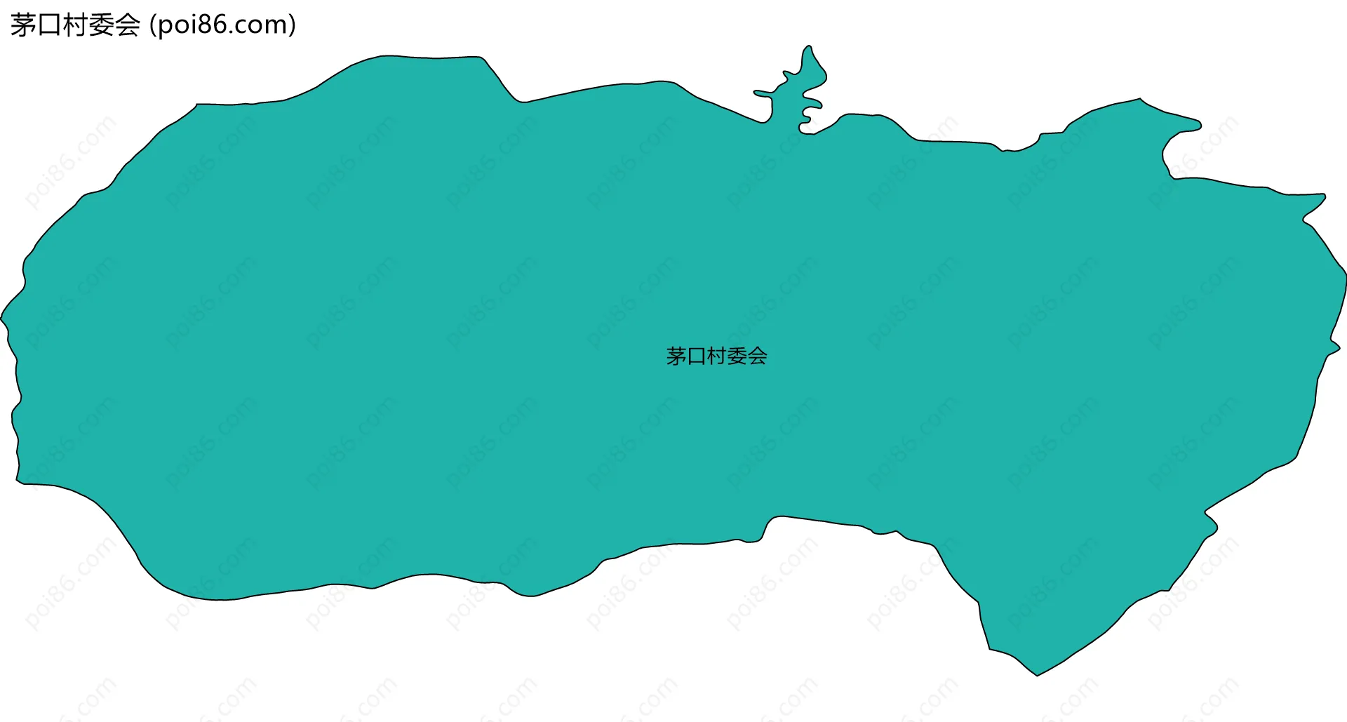 茅口村委会边界地图