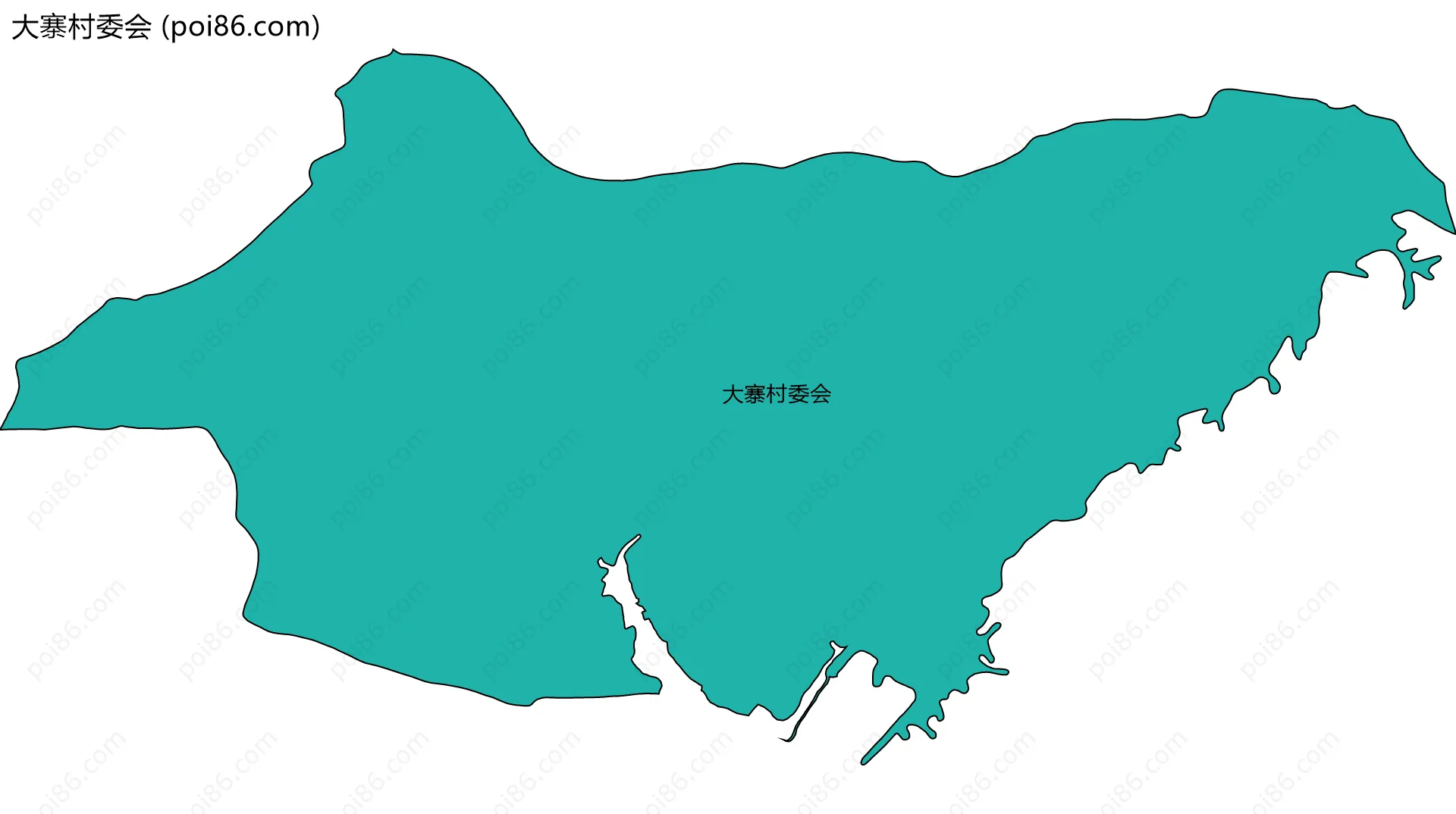 大寨村委会边界地图