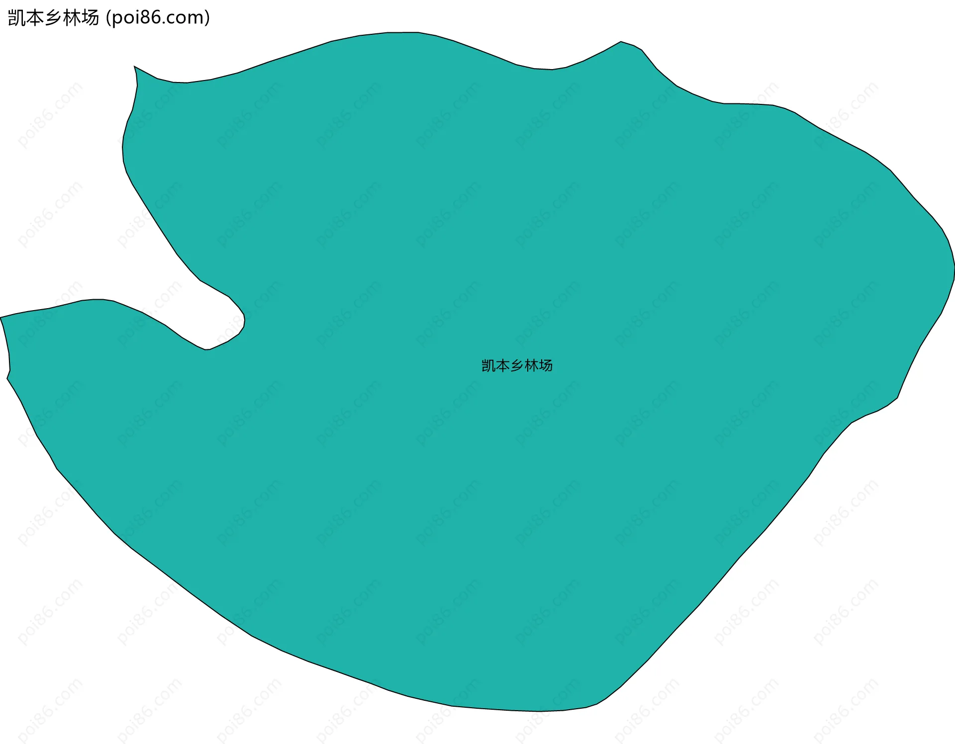凯本乡林场边界地图