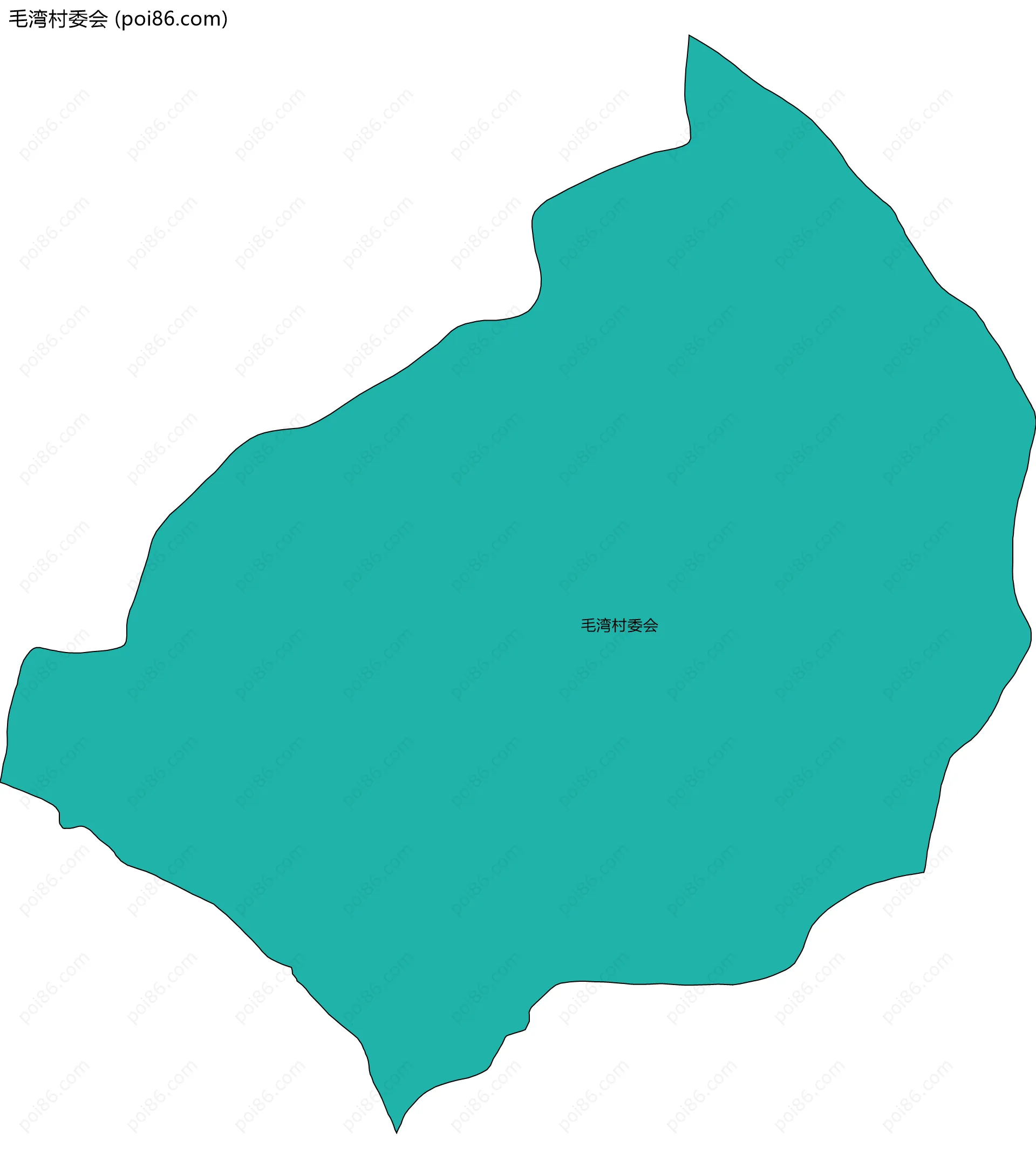 毛湾村委会边界地图