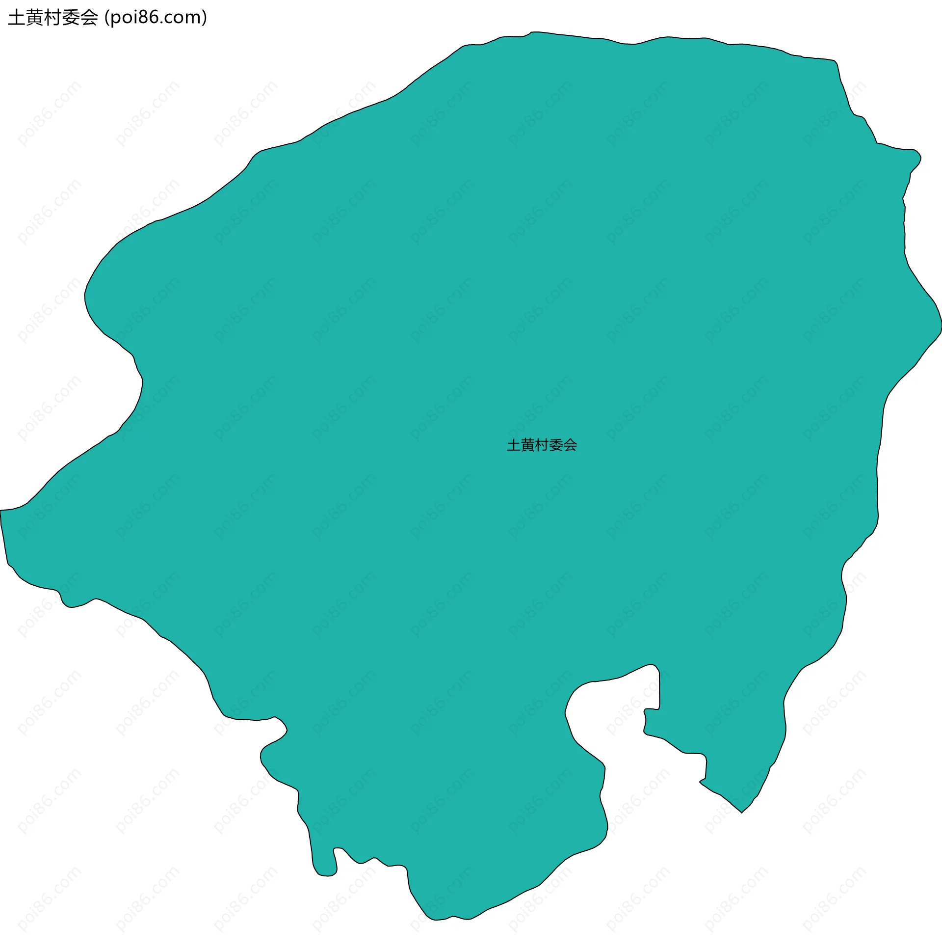 土黄村委会边界地图