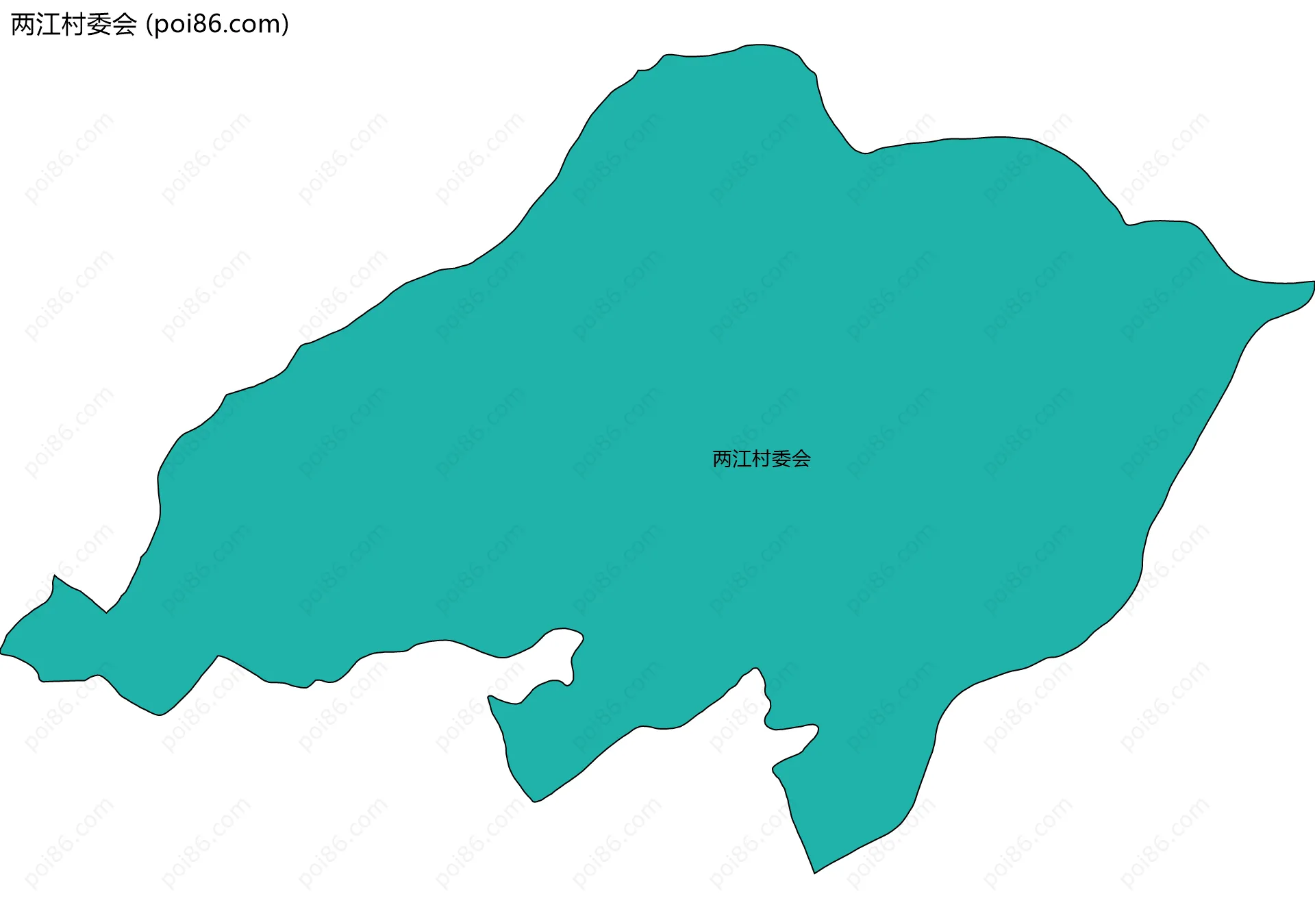 两江村委会边界地图