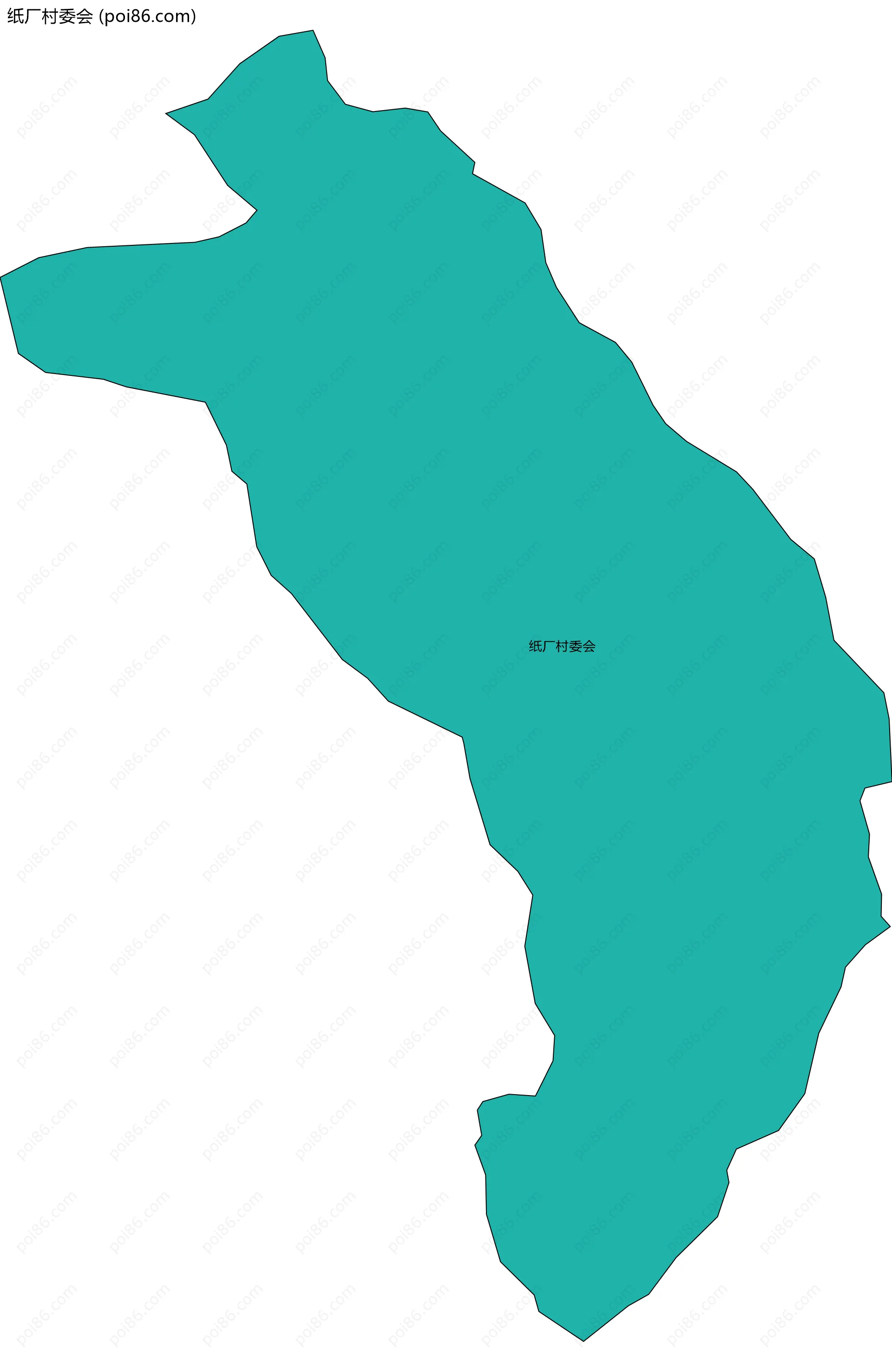 纸厂村委会边界地图