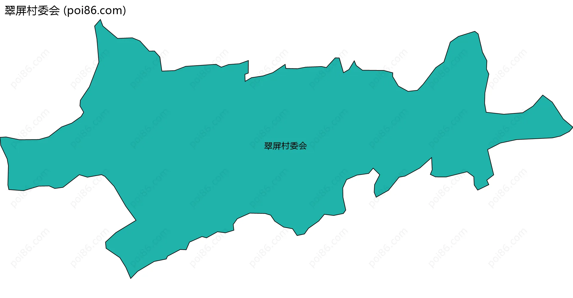 翠屏村委会边界地图