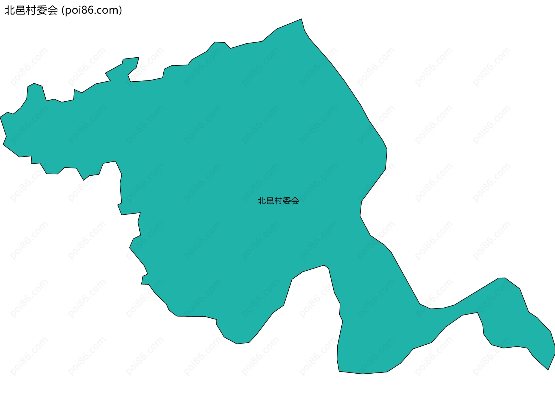 北邑村委会边界地图