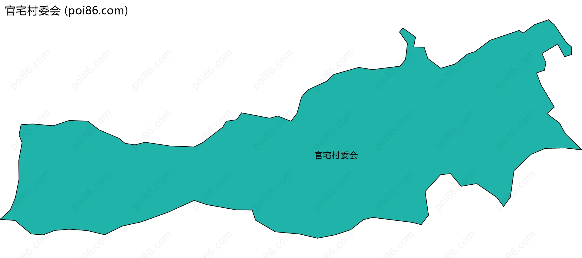 官宅村委会边界地图