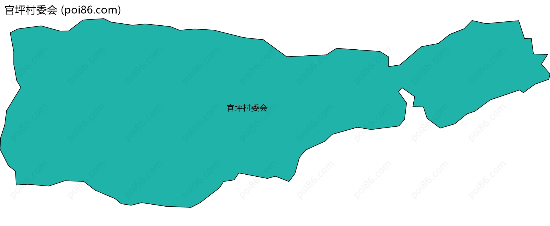 官坪村委会边界地图