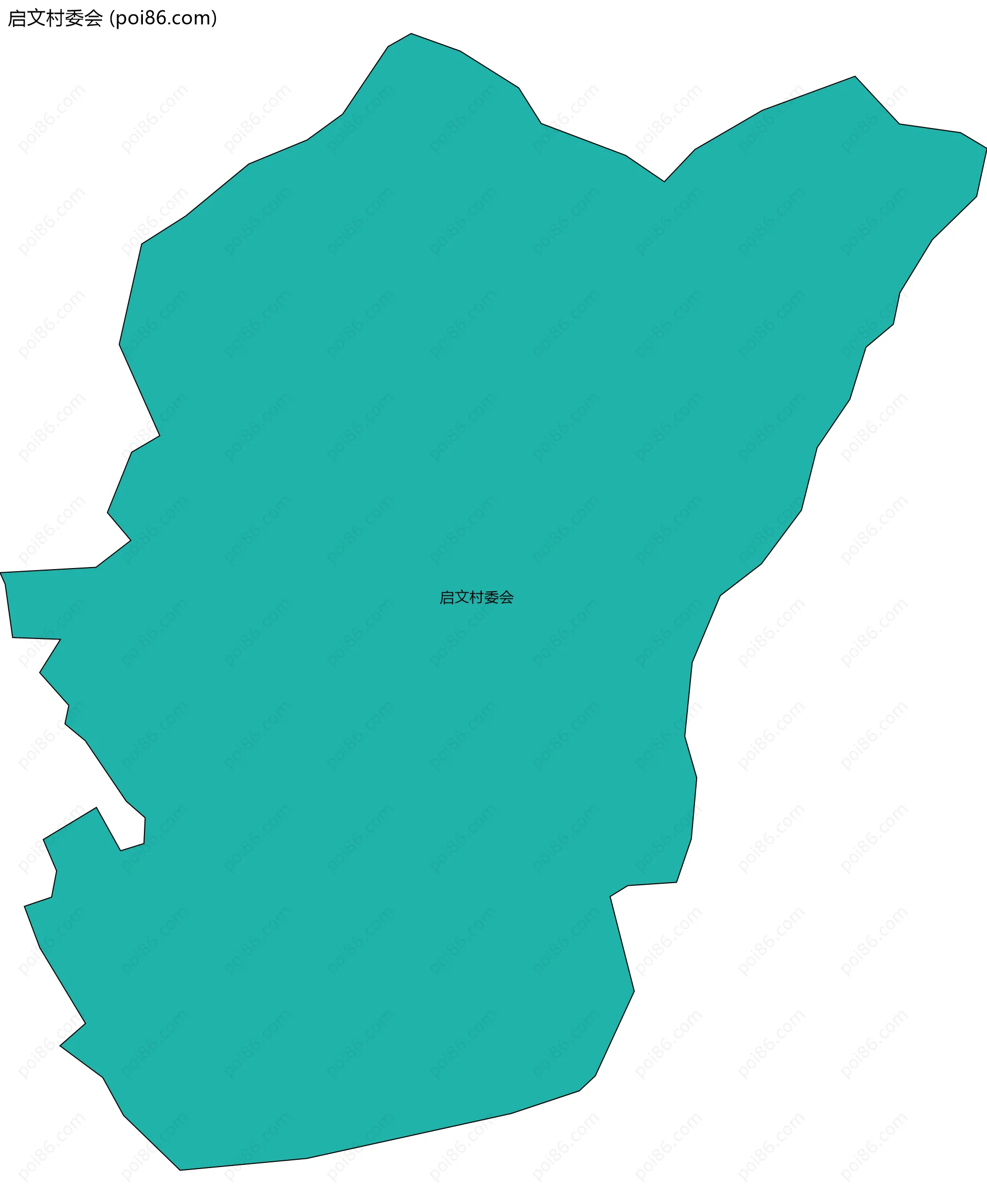 启文村委会边界地图