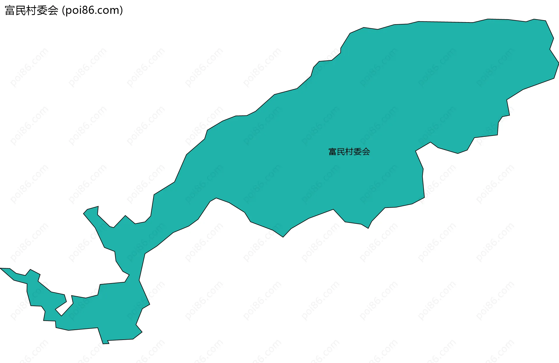 富民村委会边界地图