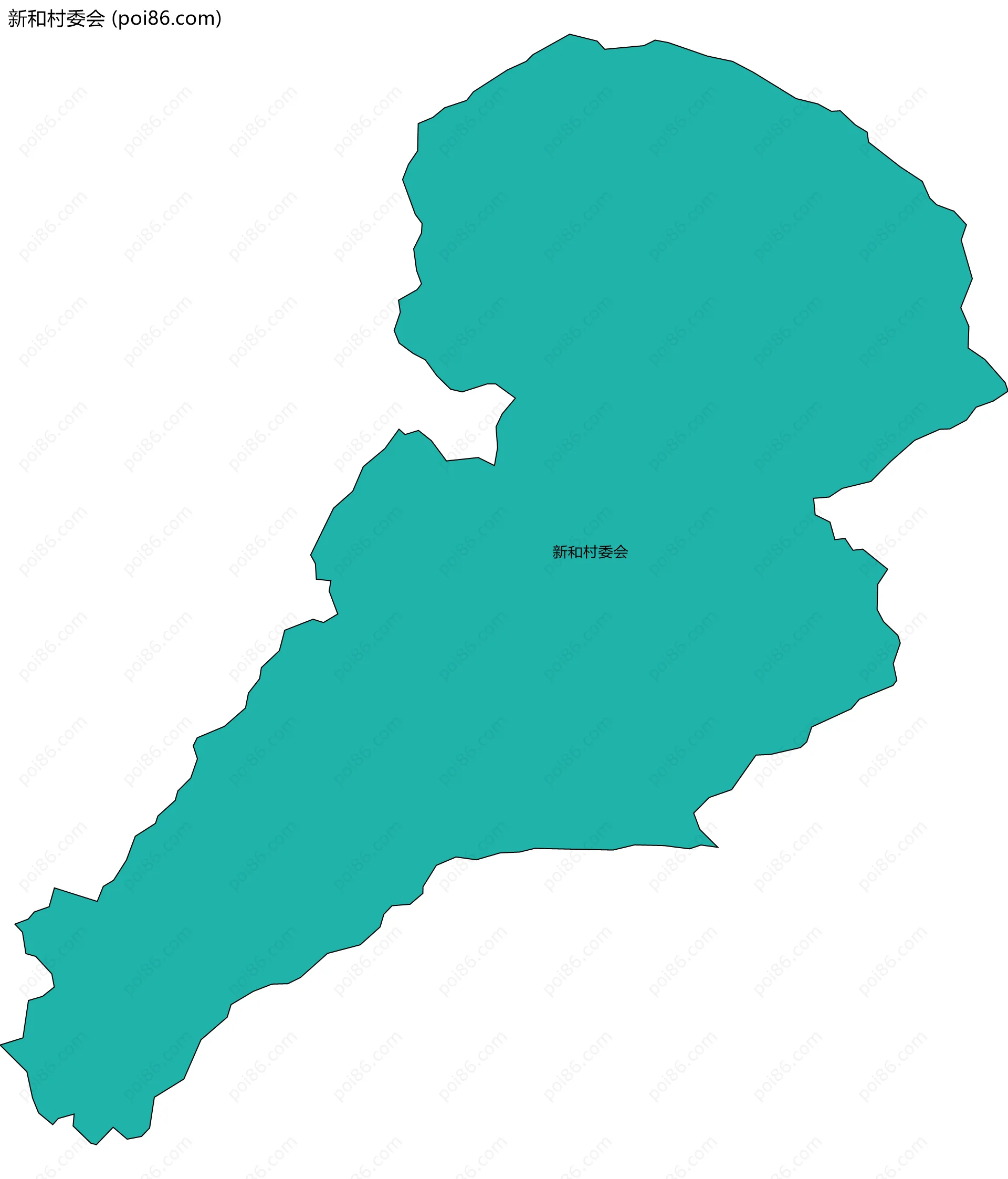 新和村委会边界地图